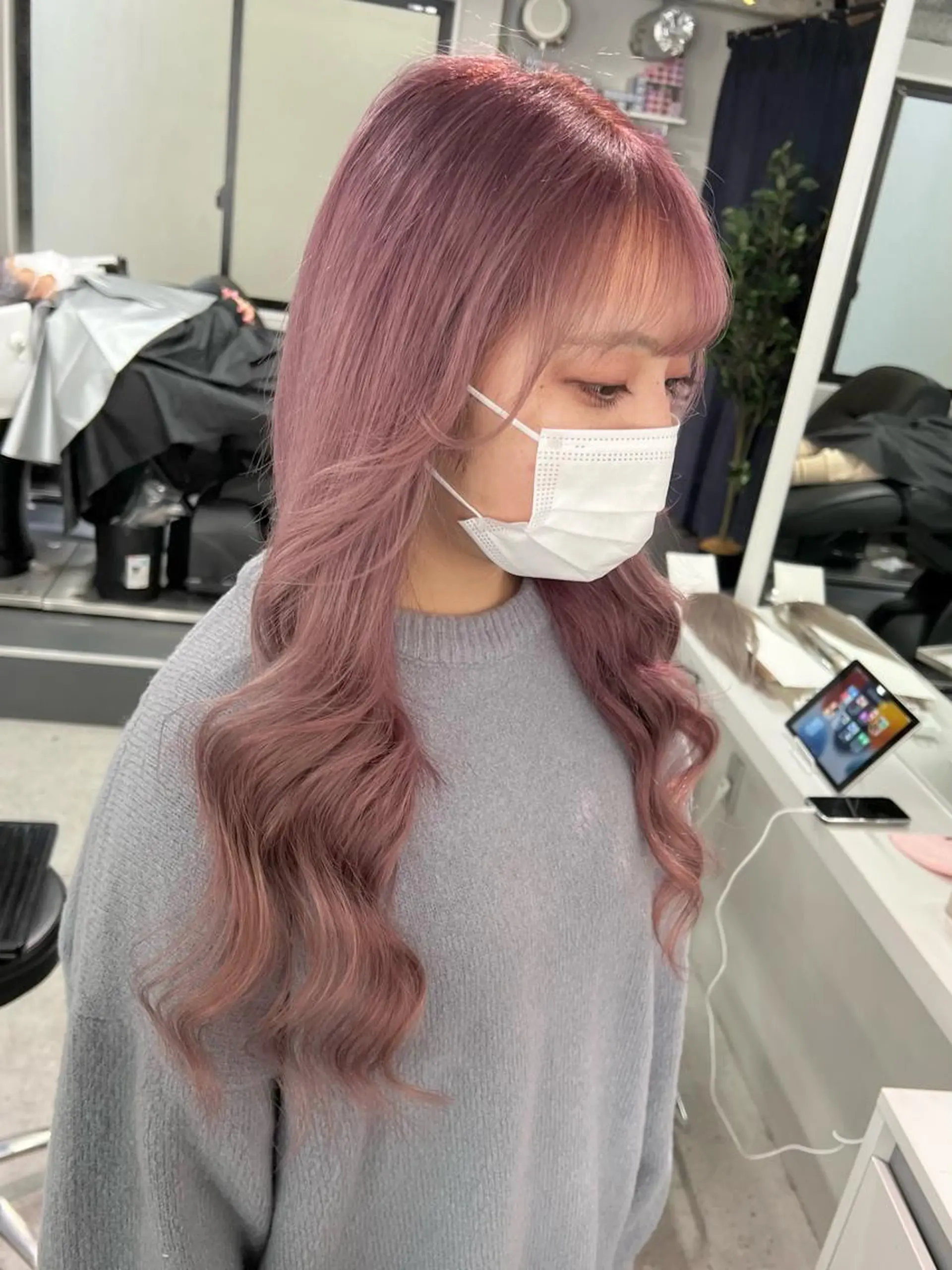 ミディアム カラー ベージュカラー ピンクカラー ピンクベージュ sio.nail&eyebrow salon shimokitazawa2号店所属・nailist mana𖤐´-のネイルデザイン