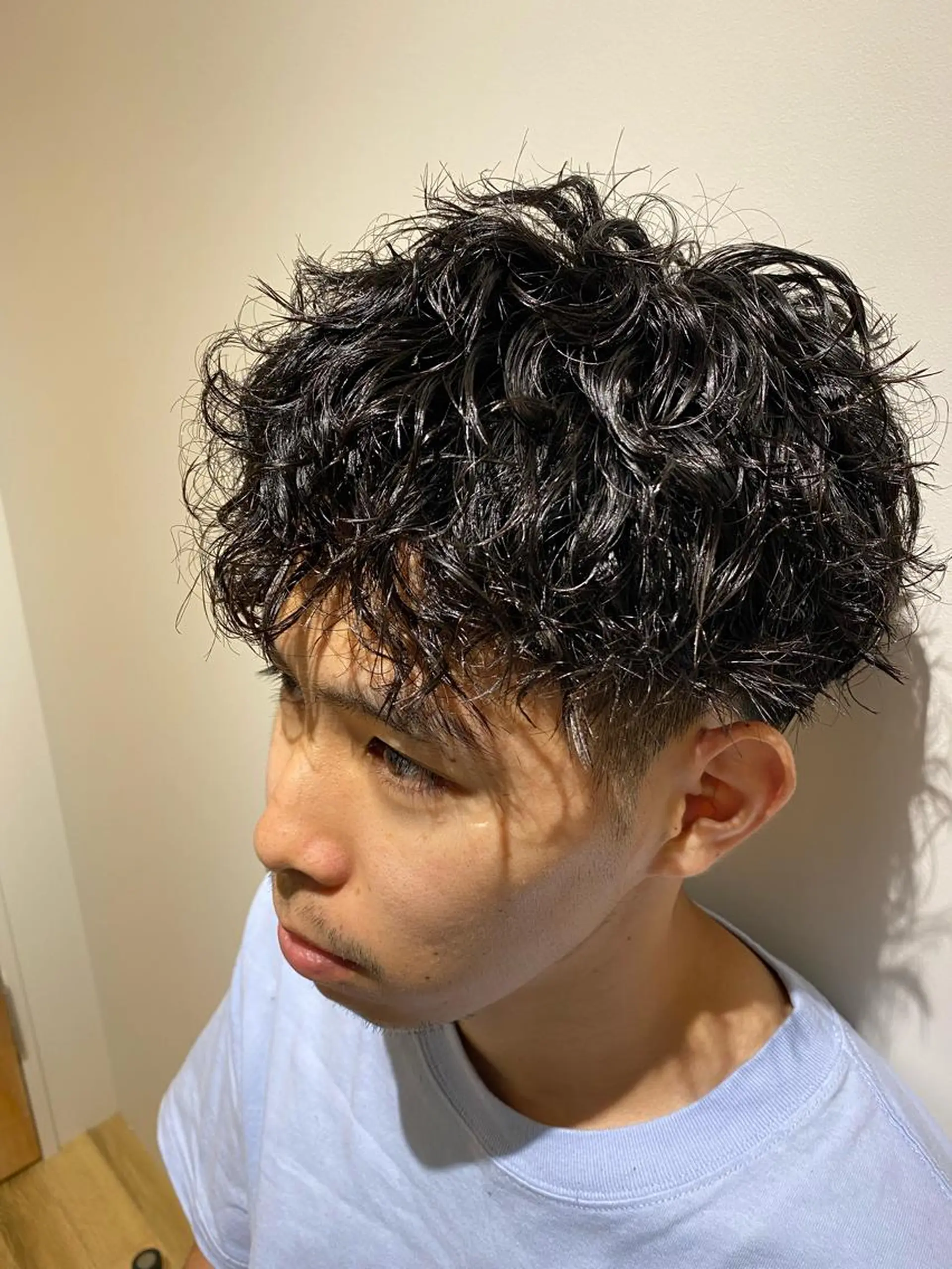 パーマ メンズ カット パーマ ヘアセット メンズブリーチカラー /パーマ ごーた立川のヘアスタイル