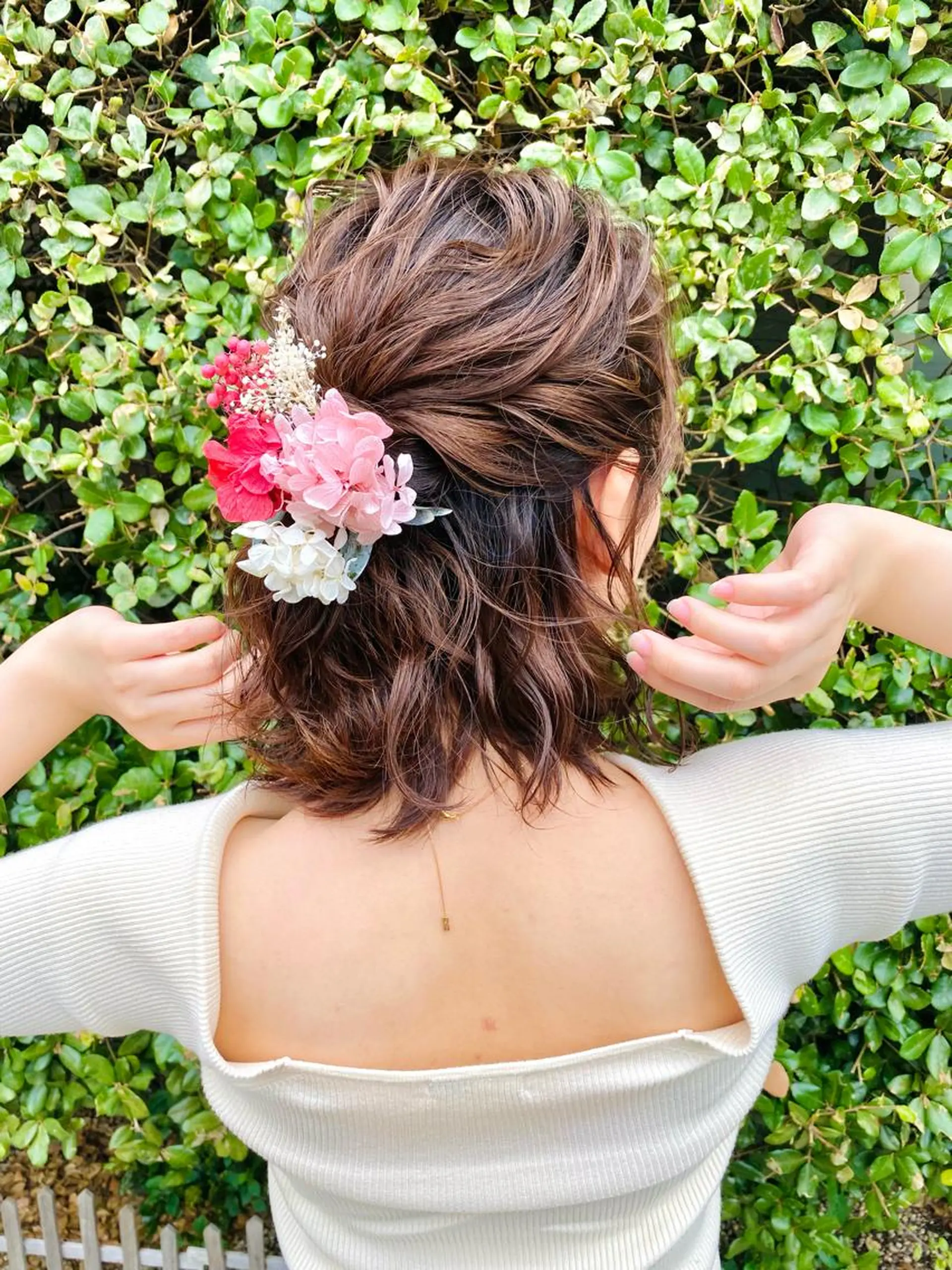 ヘアアレンジ ハーフアップ 森 早希絵のヘアスタイル