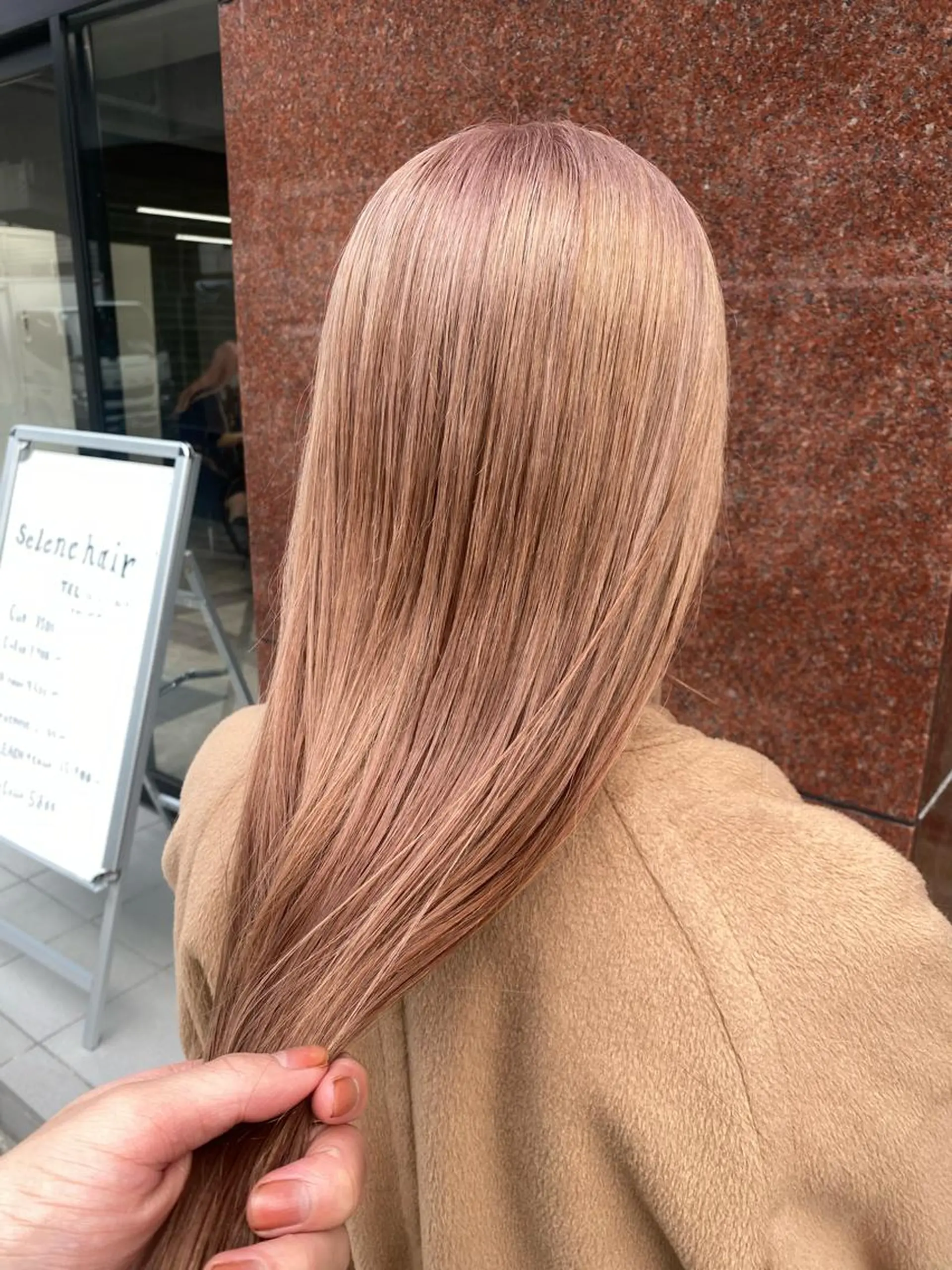 カラー ベージュカラー ブリーチ ヘアカラー Seleneコウキ ブリーチ/ハイトーンのヘアスタイル
