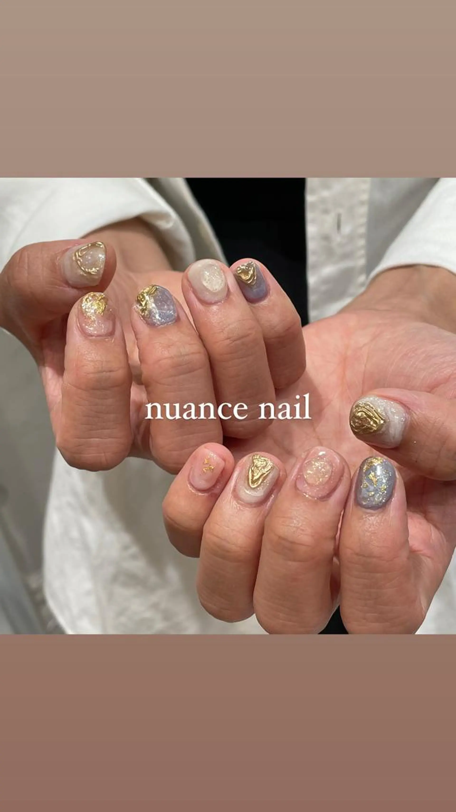 ネイル ハンドネイル 淡色ネイル 🎀moeのネイルデザイン