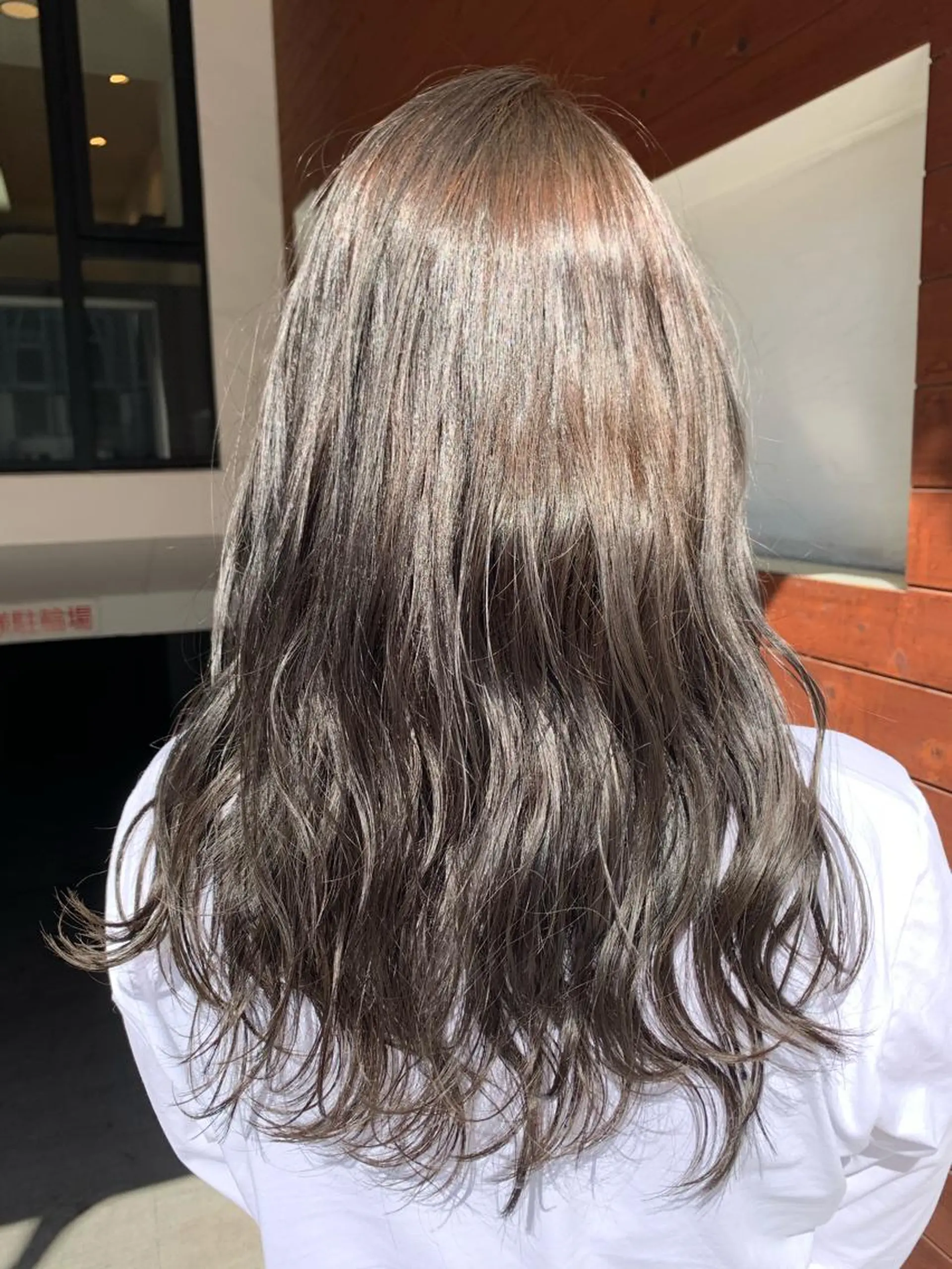 ロング カラー グレージュ カット ヘアカラー トリートメント IORI #韓国ヘア#髪質改善のヘアスタイル