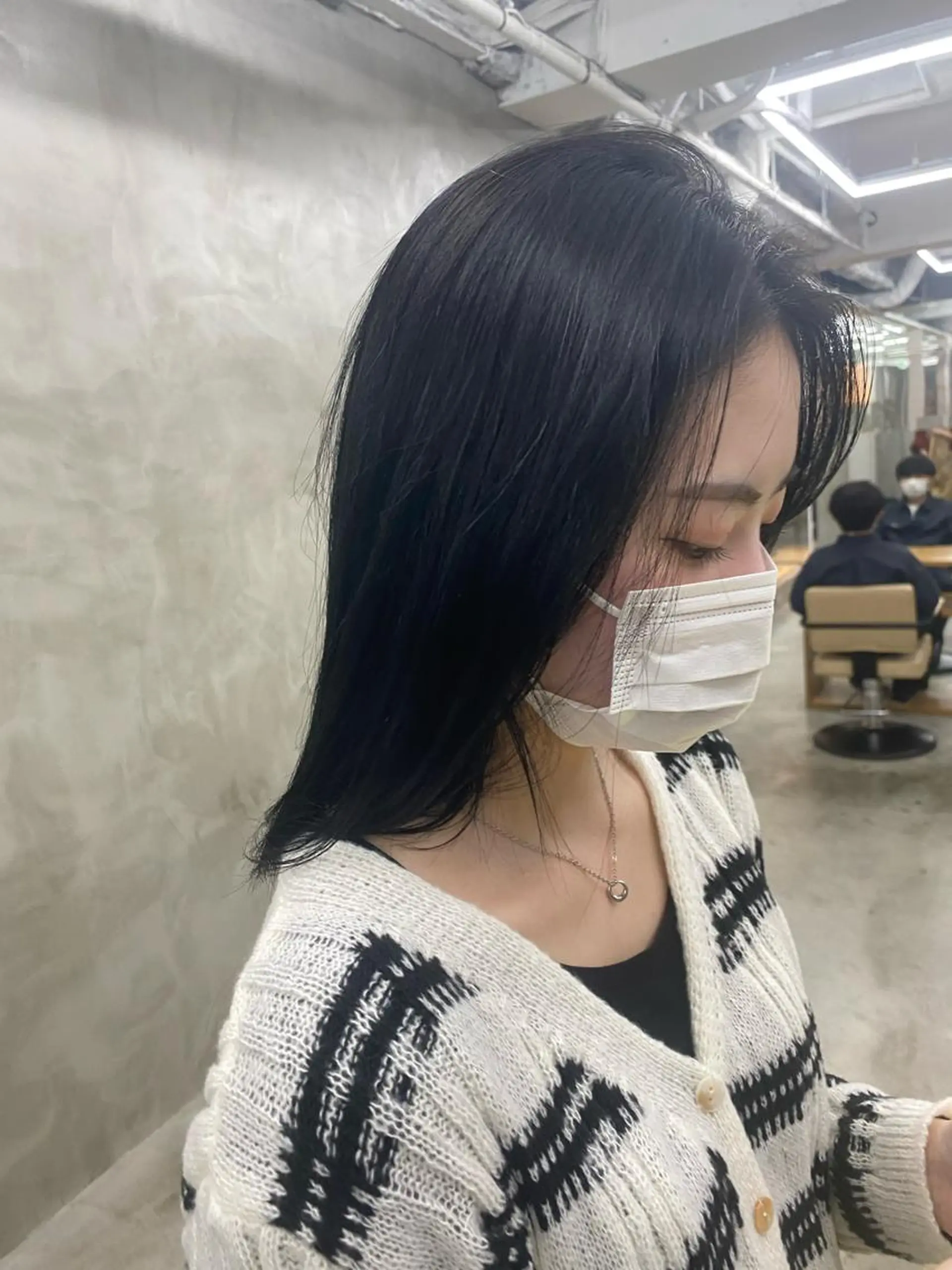 ミディアム カラー ミディアムパーマ バレイヤージュ ブリーチ ケアブリーチ デザインカラー yiye 青山所属・無料カットモデル募集 🌱ひょうがのヘアスタイル