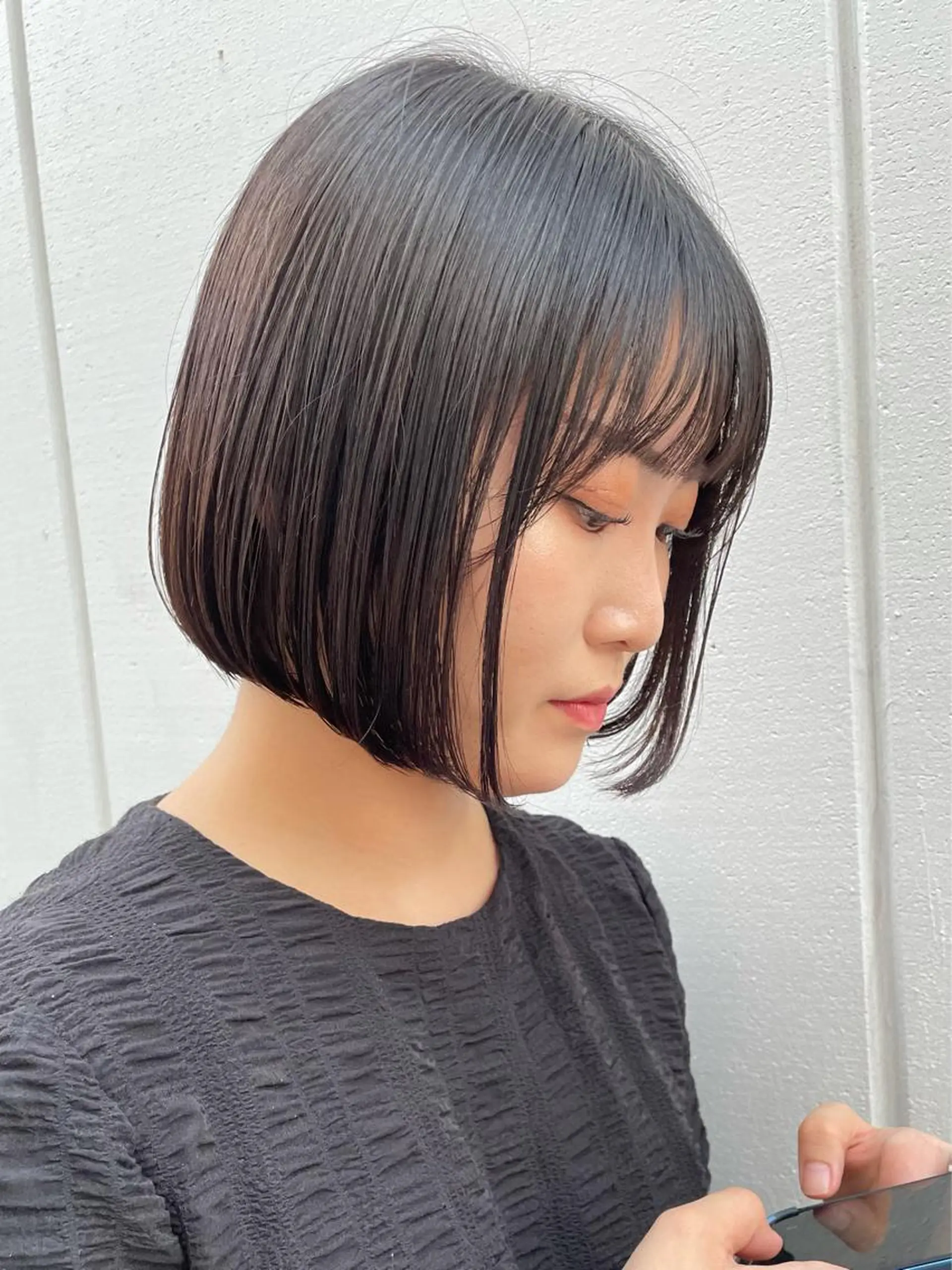 ショート パーソナルカラー 藤本夢のヘアスタイル