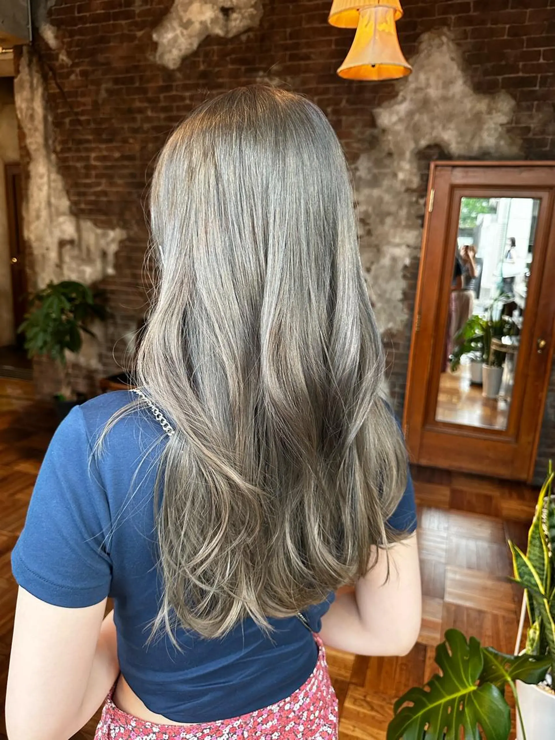 ロング カラー カット ヘアカラー トリートメント 韓国レイヤー✨ yasuko銀座のヘアスタイル