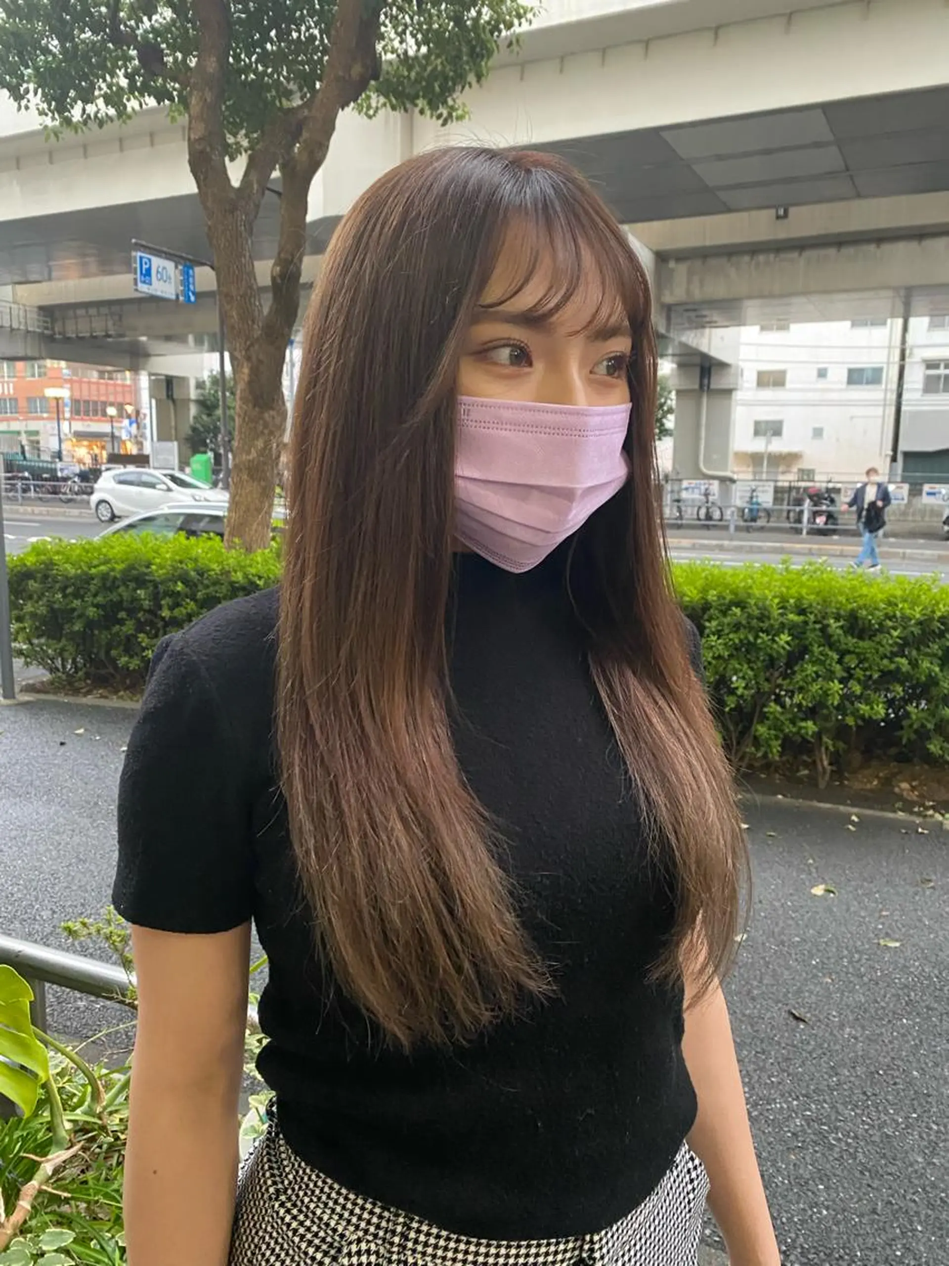 ロング カラー エクステ モモカ/ハイトーン /バレイヤージュのヘアスタイル