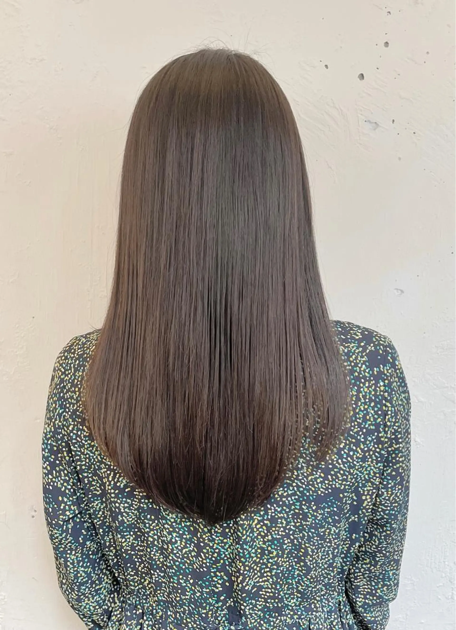 ロング トリートメント 韓国ナチュラル・ ベージュ/落合夏希のヘアスタイル