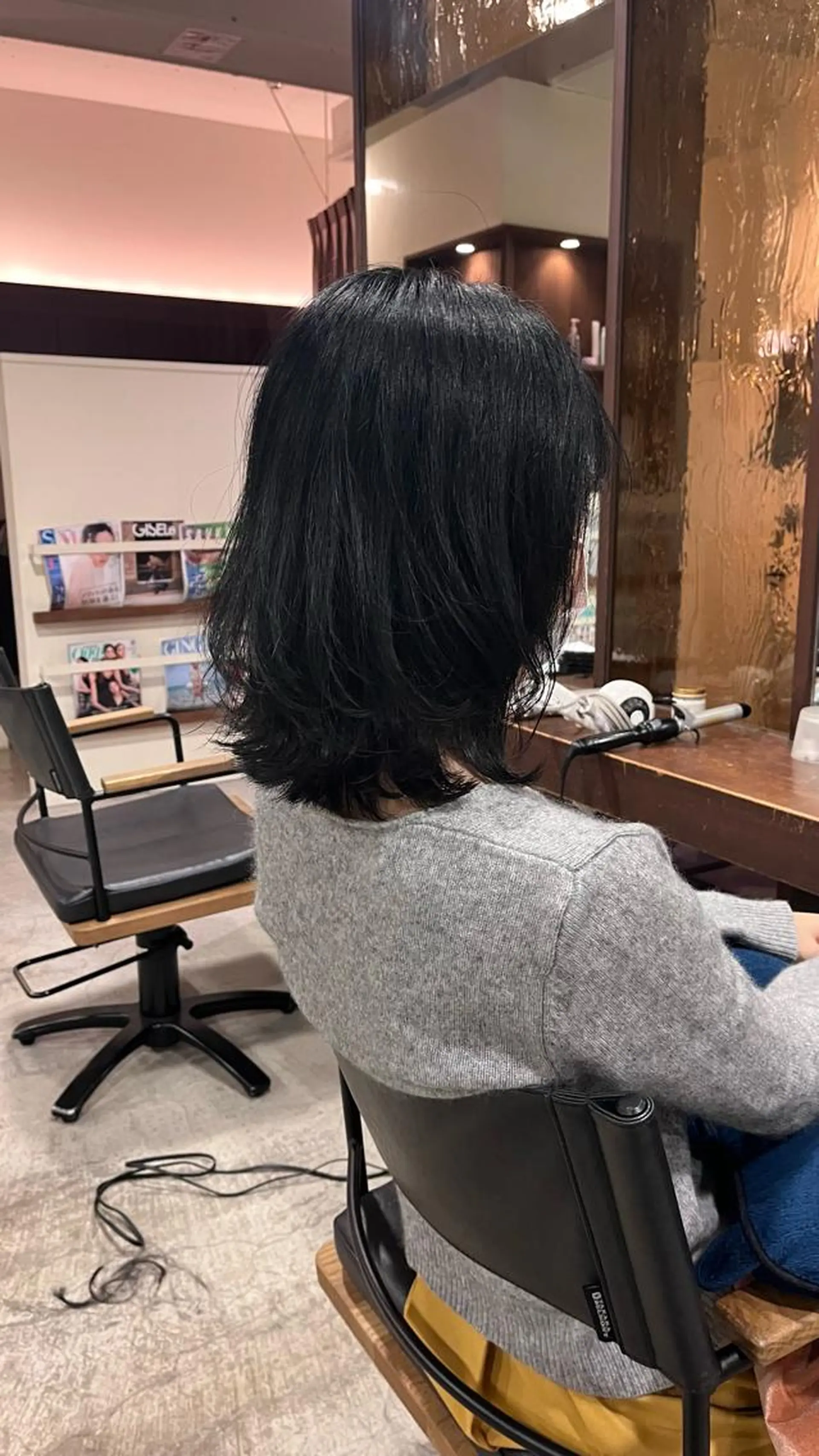 ミディアム くびれヘア 田中 鈴乃のヘアスタイル