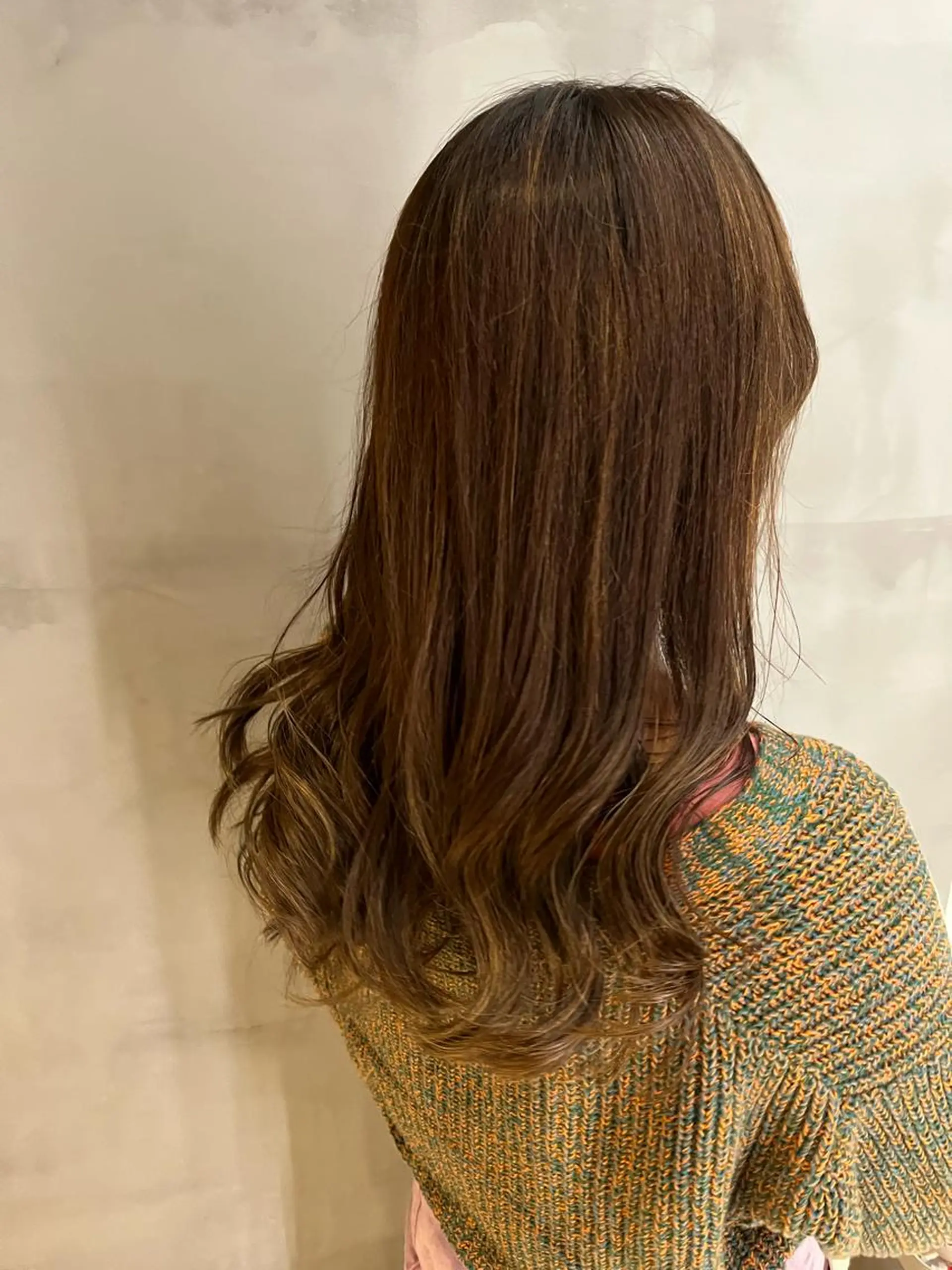 ロング カラー ハイライトカラー ハイライト ヘアカラー 伊佐治 夕芽のヘアスタイル