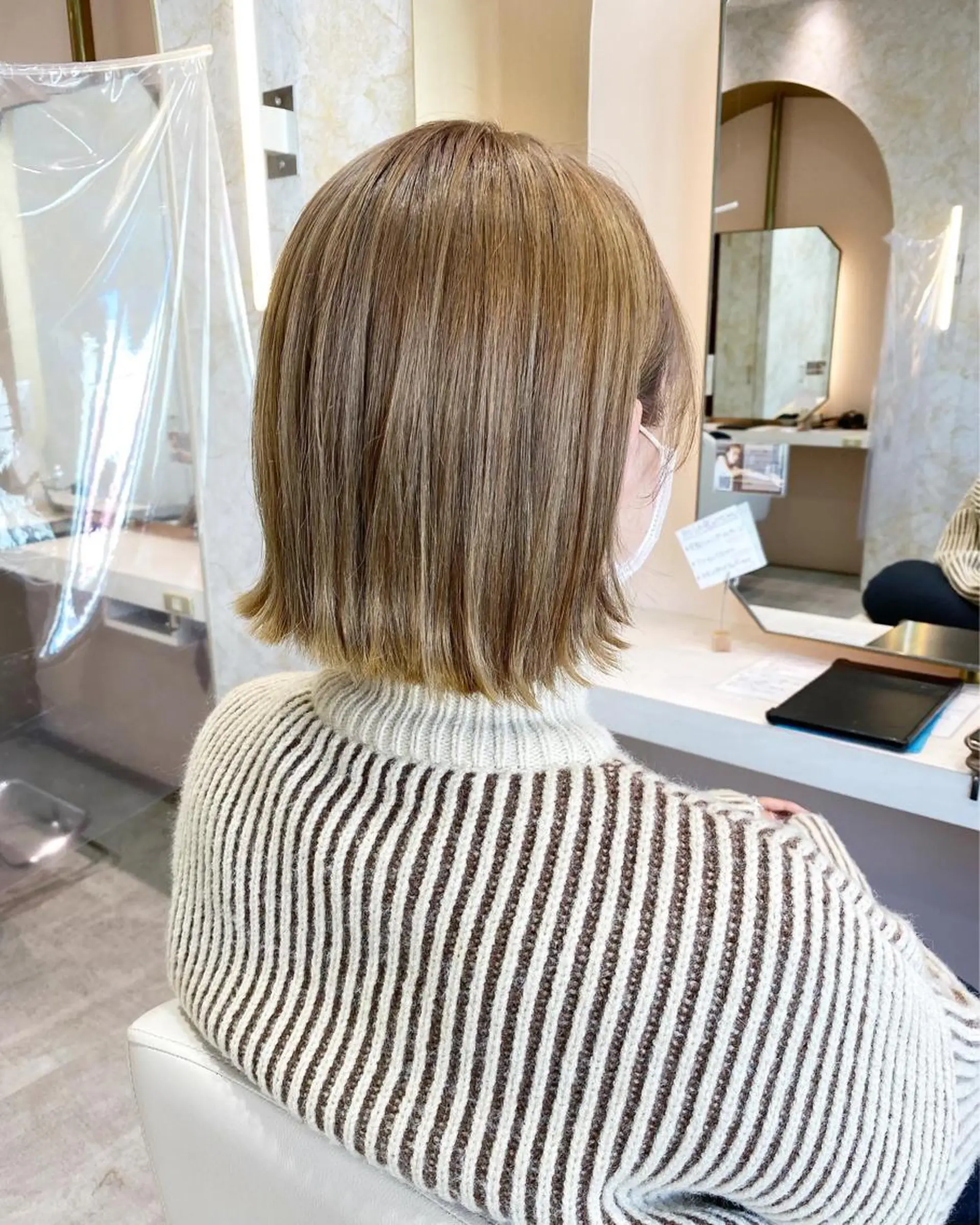 ショート カラー 店長/mao/ 前髪/顔周りカットのヘアスタイル