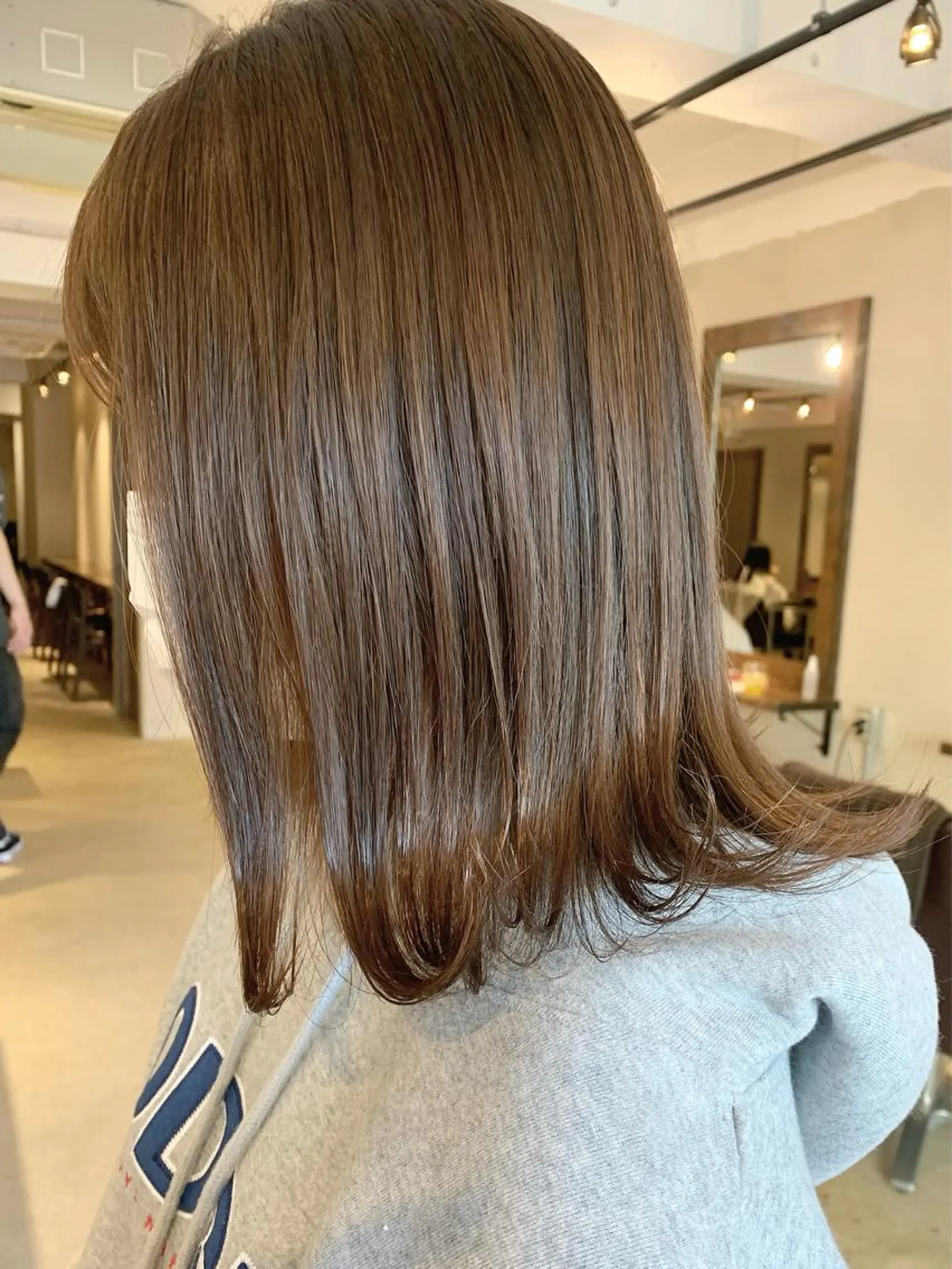 ロング カラー 透明感/オリーブ/ グレージュ/YUKAのヘアスタイル