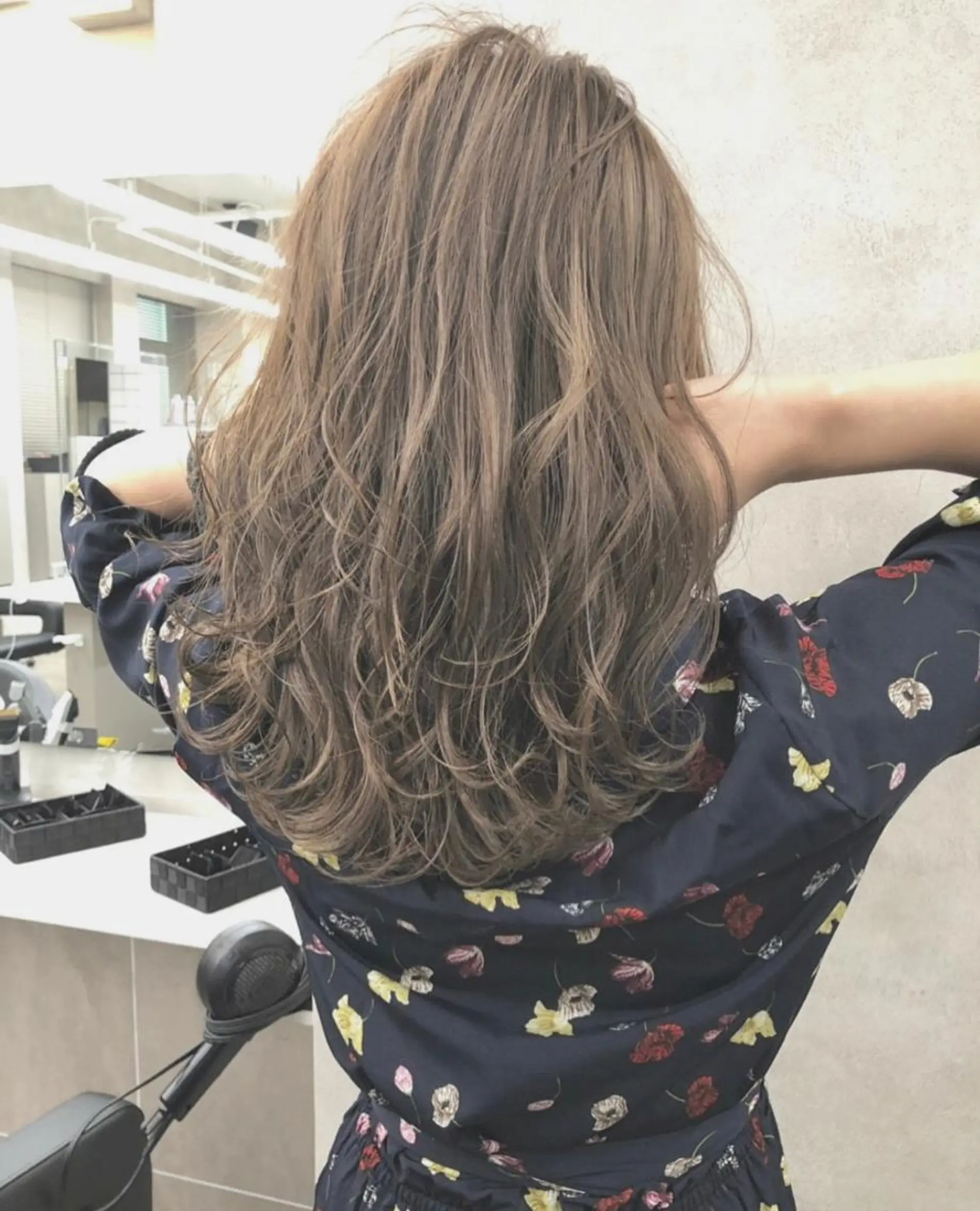 セミロング カラー パーマ ヘアアレンジ Alea by  little横浜所属・💞あざと可愛い💞 児玉大地のヘアスタイル