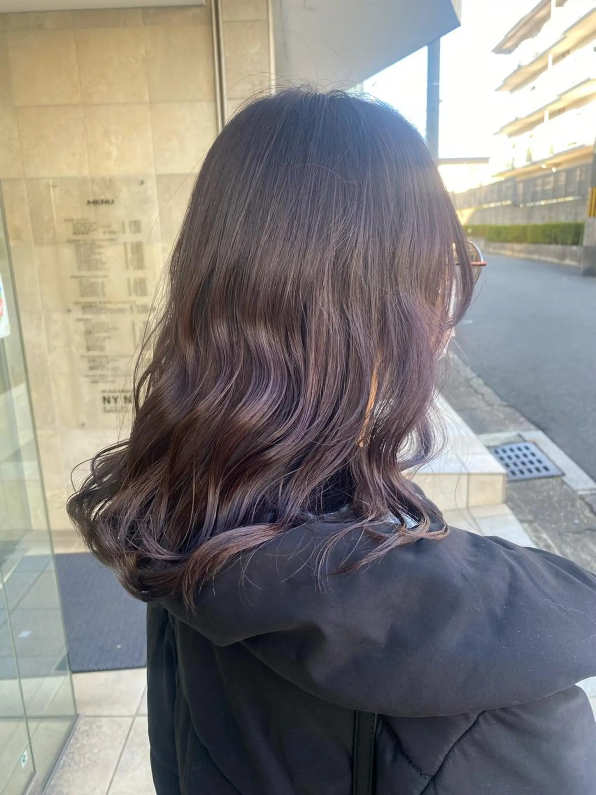 セミロング カラー 艶髪/透明感/ 三宅晴香のヘアスタイル