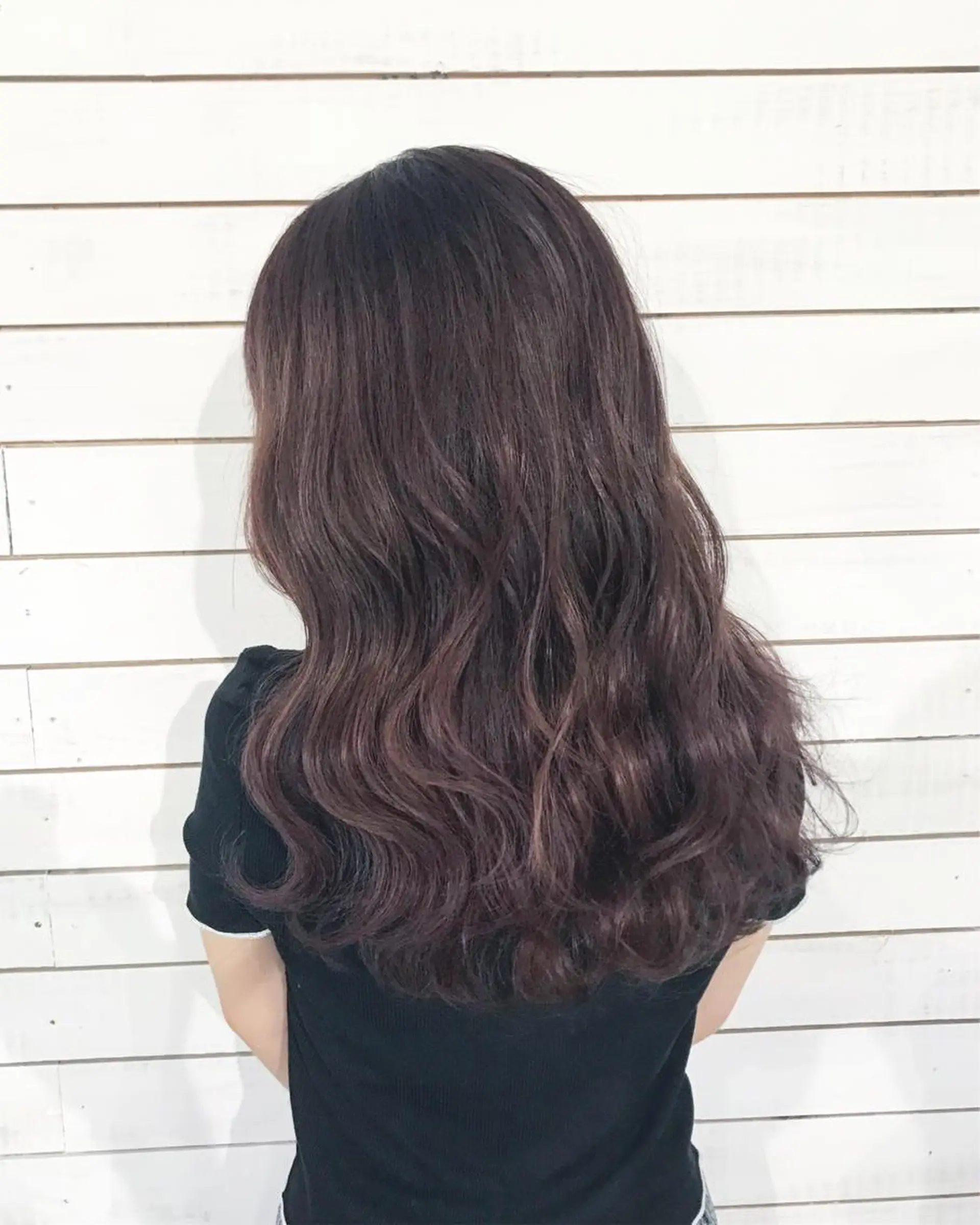 ロング カラー ヘアアレンジ アッシュ パープルカラー パープルアッシュ BANK'S hair所属・💐ケラチン 髪質改善寺坂雄飛💐のヘアスタイル