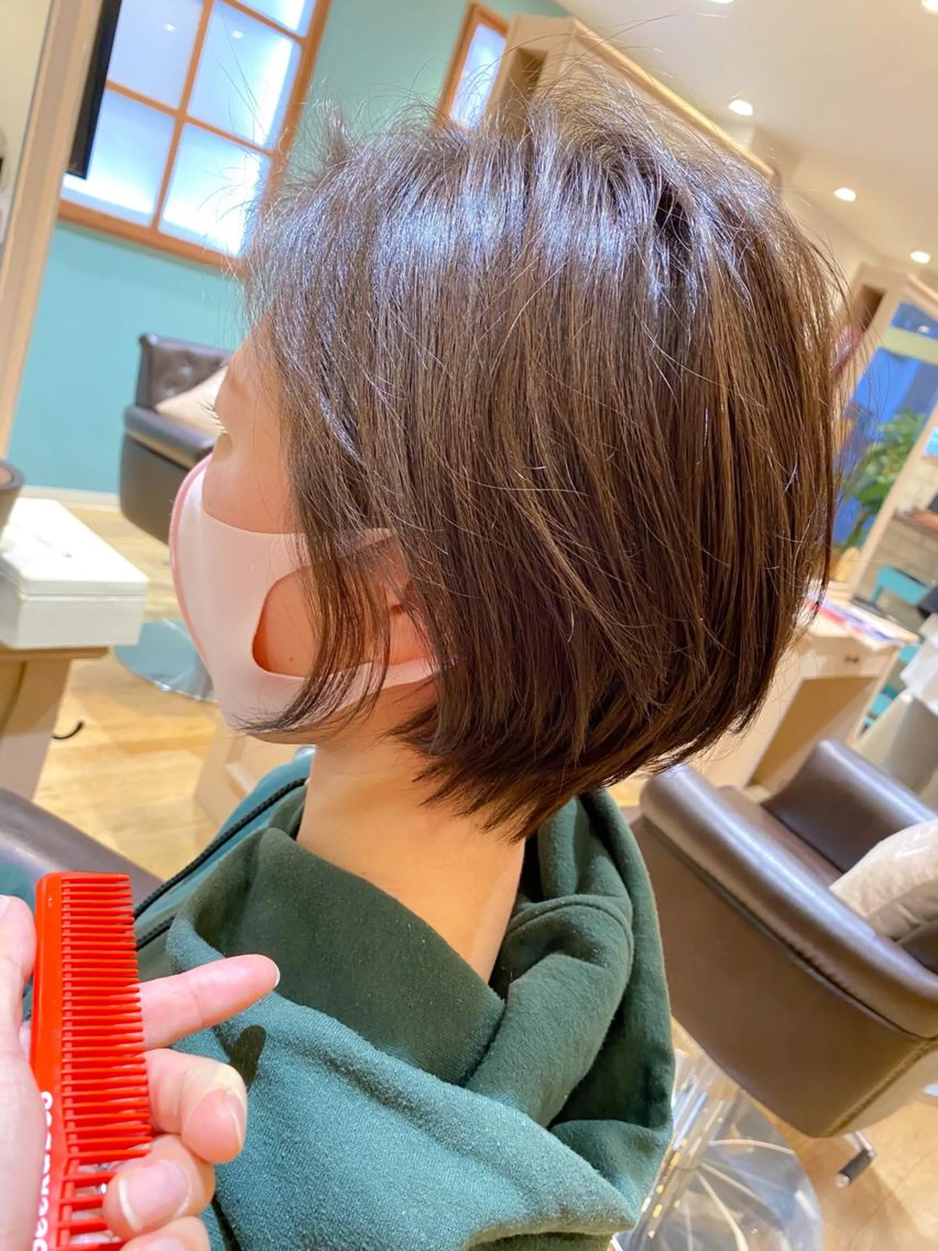 ショート カラー ショートボブ 丸みショート ボブ ショートヘア 柳 雄輝のヘアスタイル