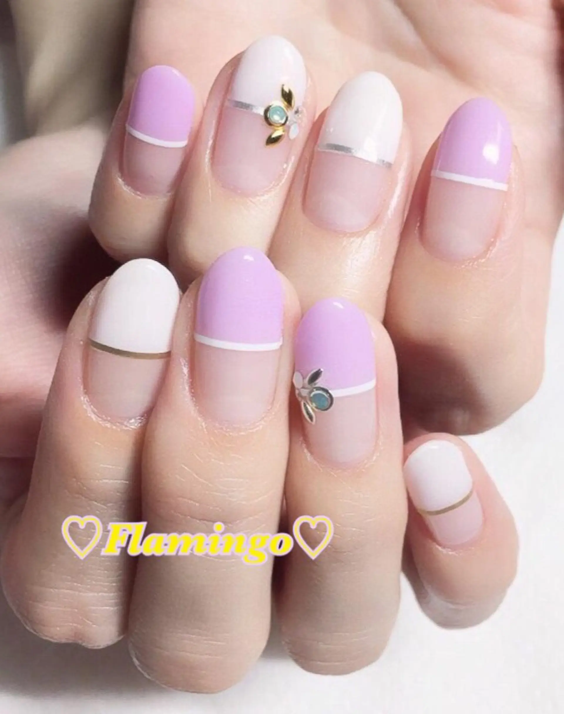 ネイル アートネイル 浮きにくいフィルイン ｜上品シンプルネイルのネイルデザイン