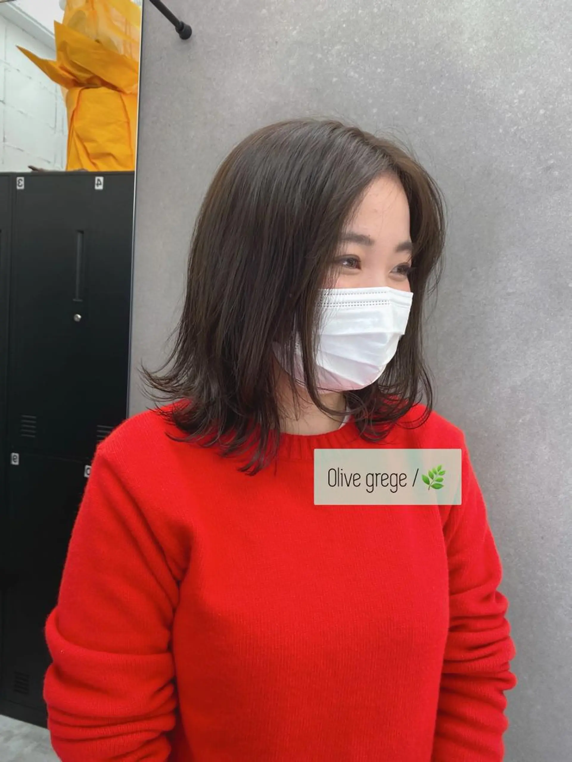 ミディアム カラー 韓国風ハッシュカット 🇰🇷オリーブ職人のヘアスタイル