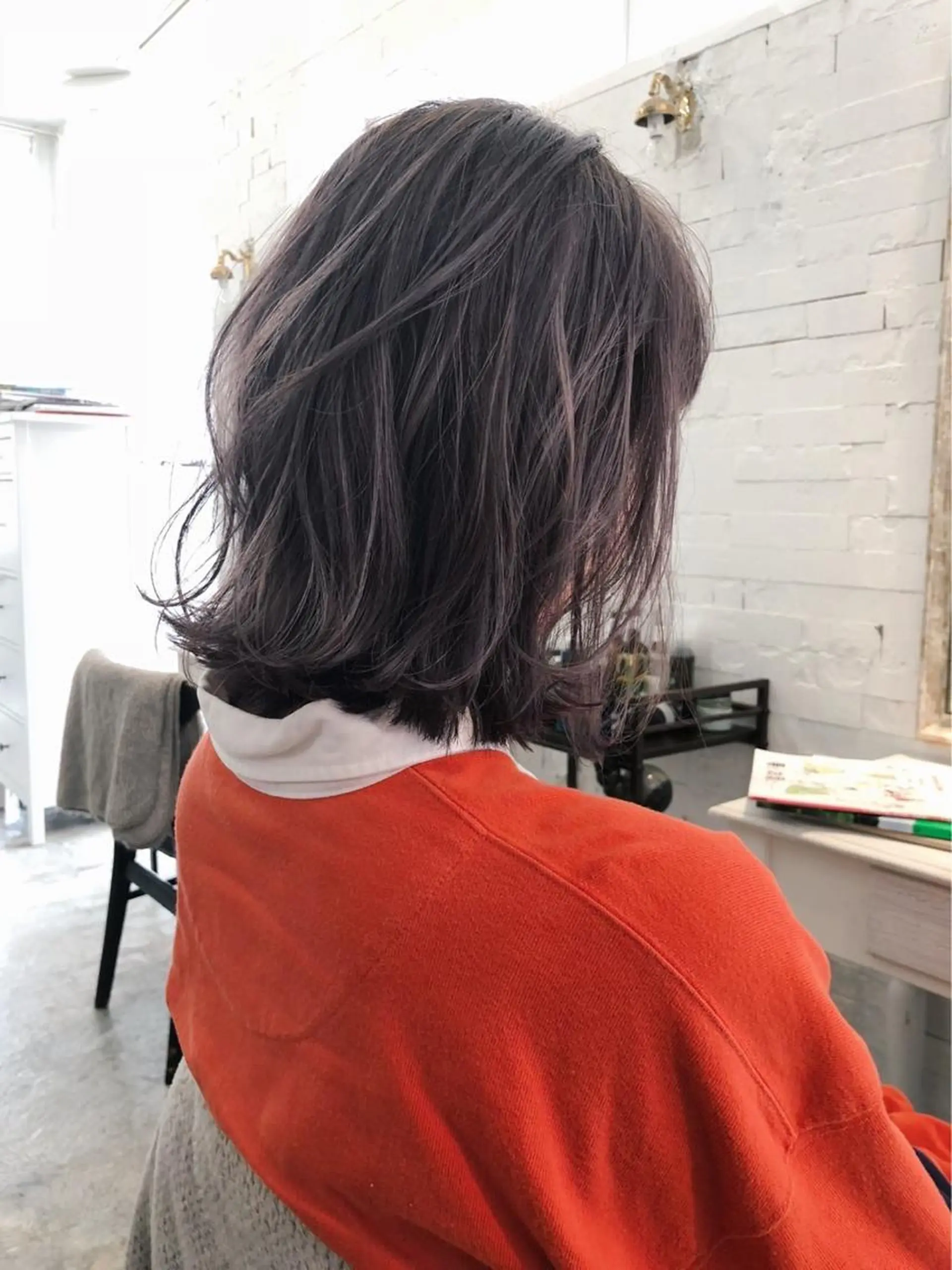 ミディアム カラー ブリーチ パープルカラー cinq所属・ハイライトカラー ❤︎hirokoのヘアスタイル