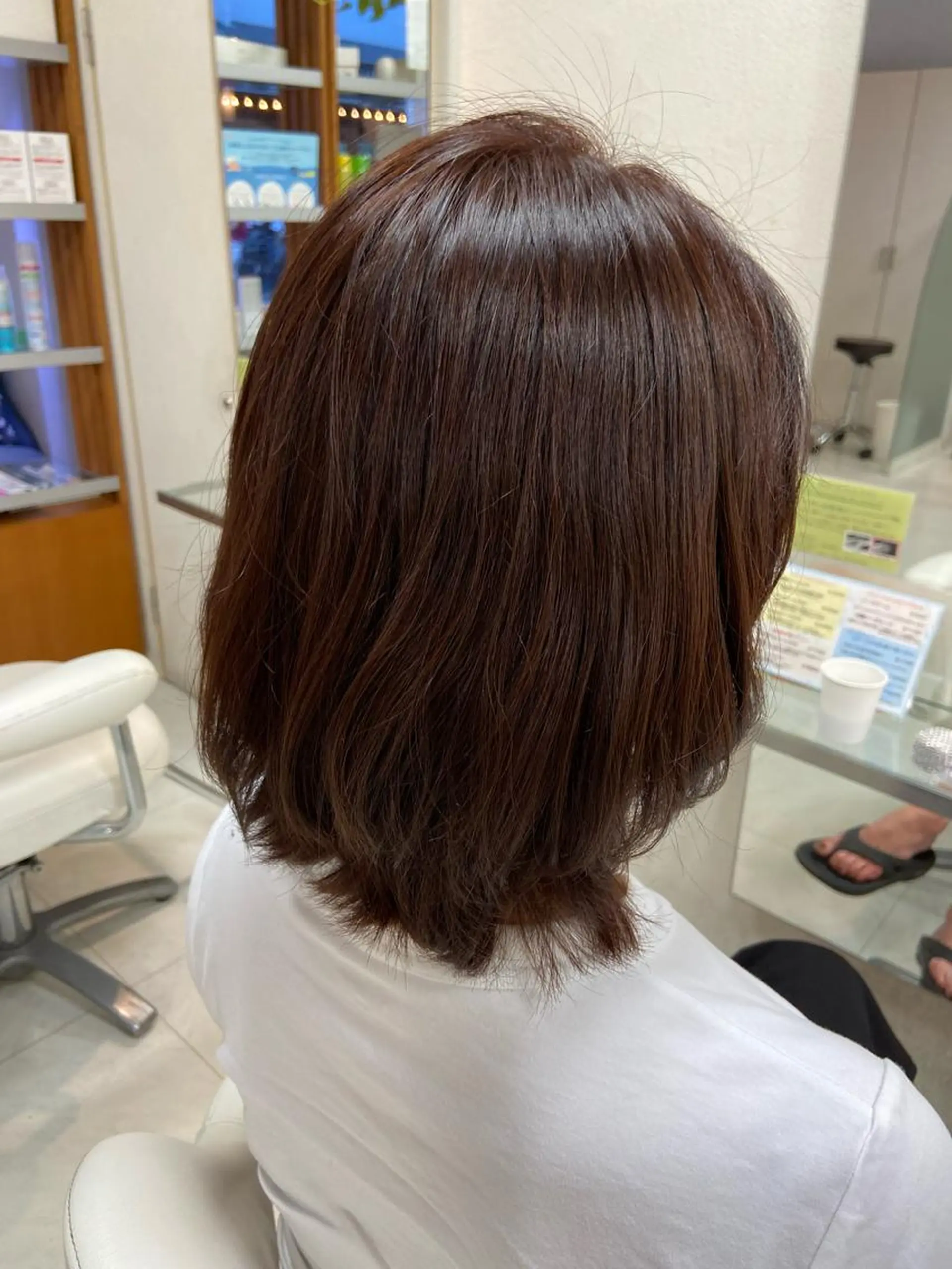 ミディアム カラー ブラウンカラー ヘアカラー トリートメント 菊地 美憂のヘアスタイル