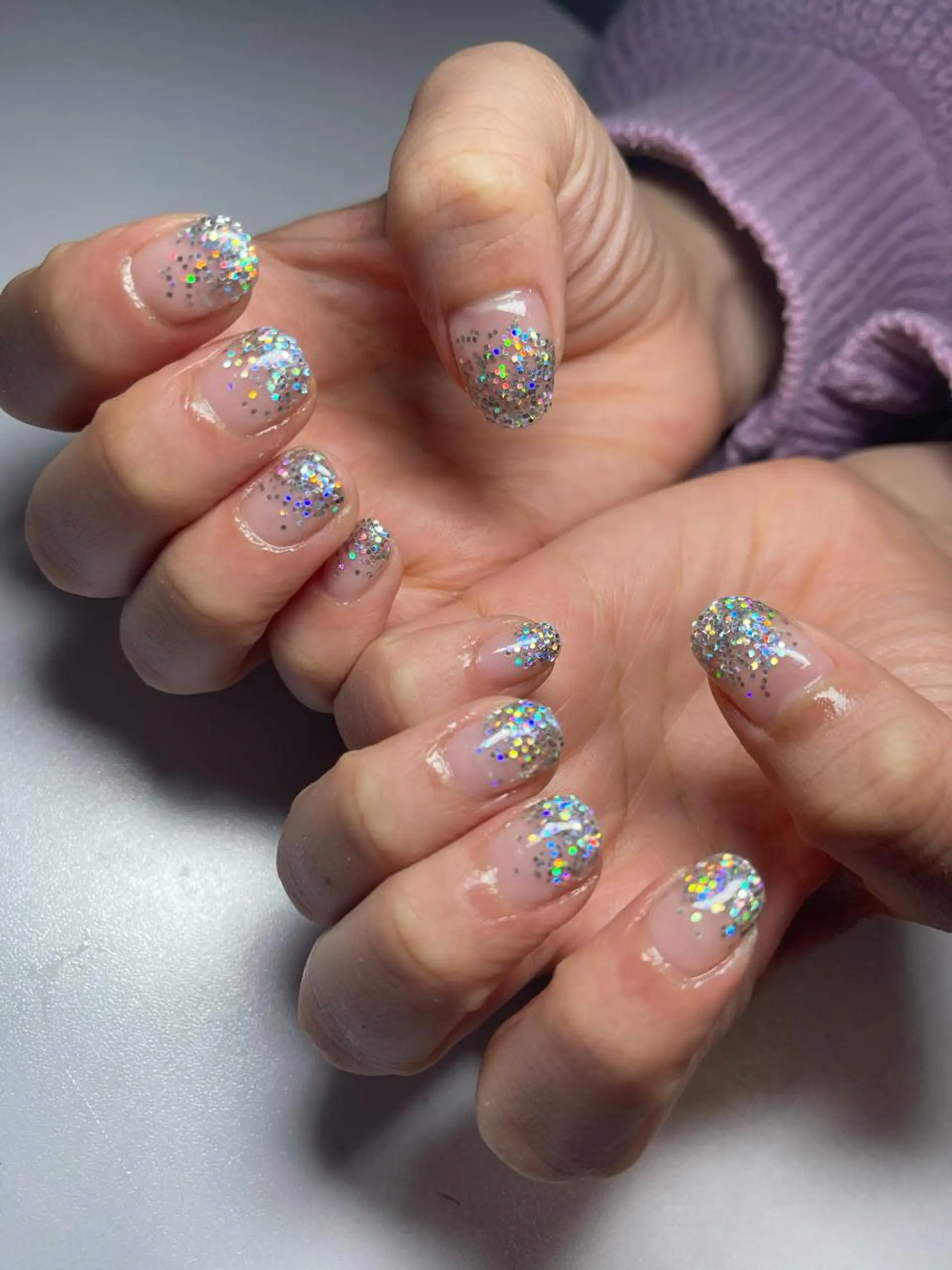 ネイル クリアネイル ジェルネイル 松山 美由紀のネイルデザイン