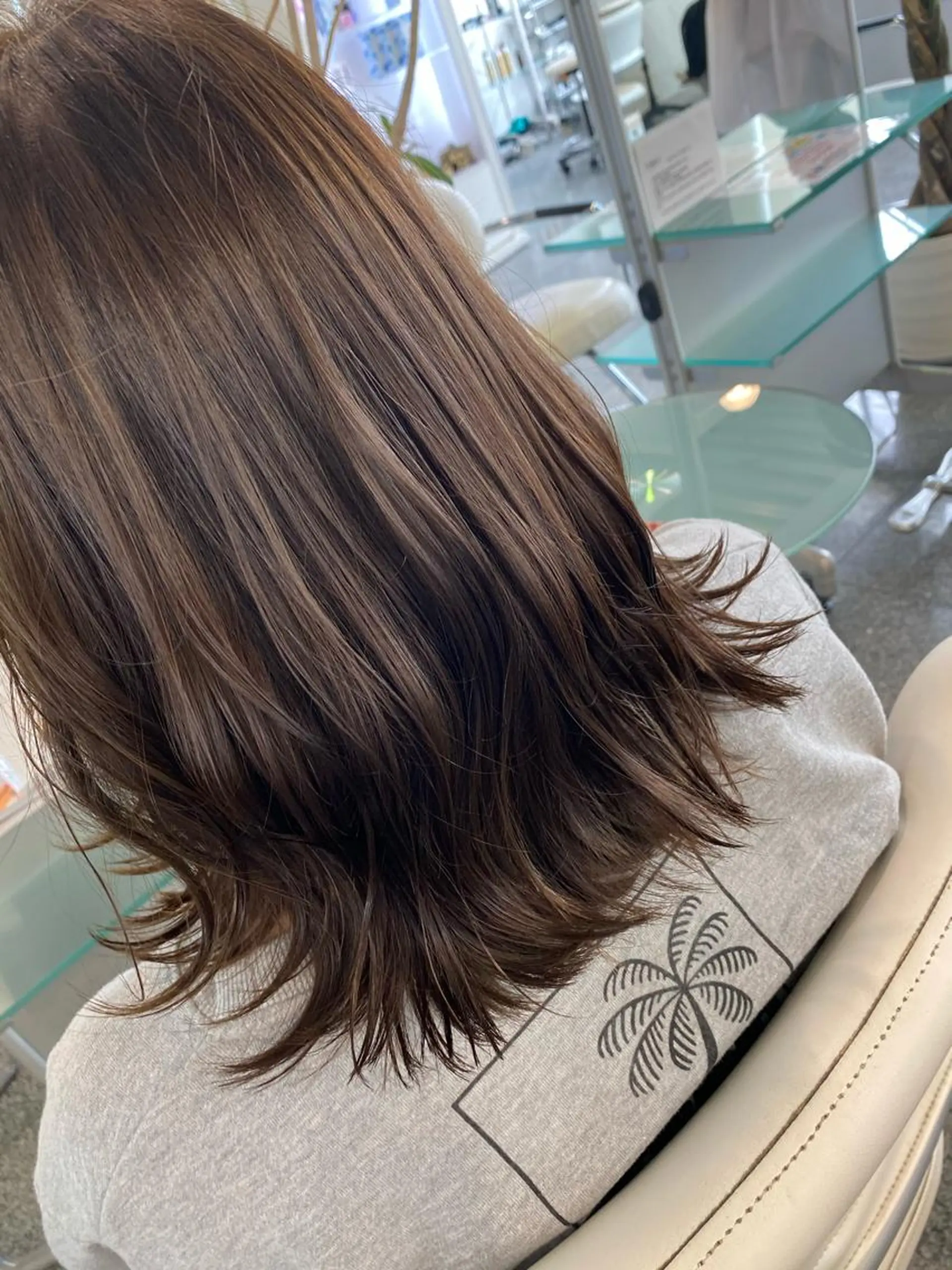 カラー ベージュカラー 大森 有紗のヘアスタイル