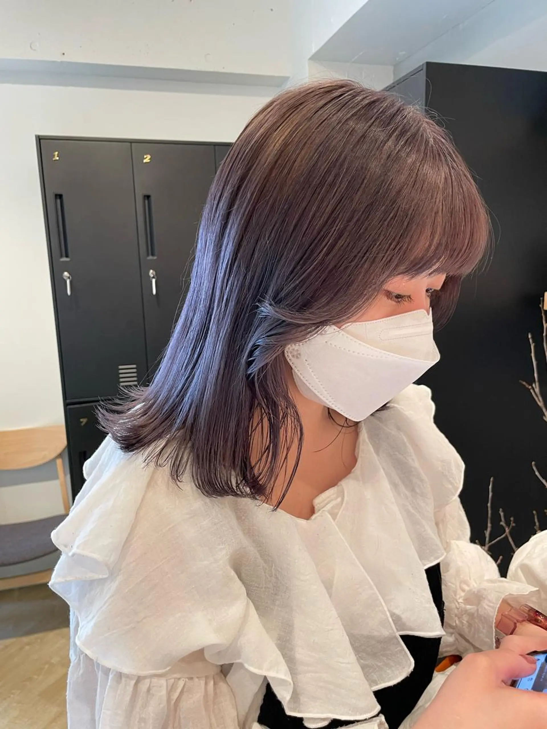 ミディアム カラー カット ヘアカラー トリートメント SALOWIN下北沢所属・hazuki 🌝のヘアスタイル