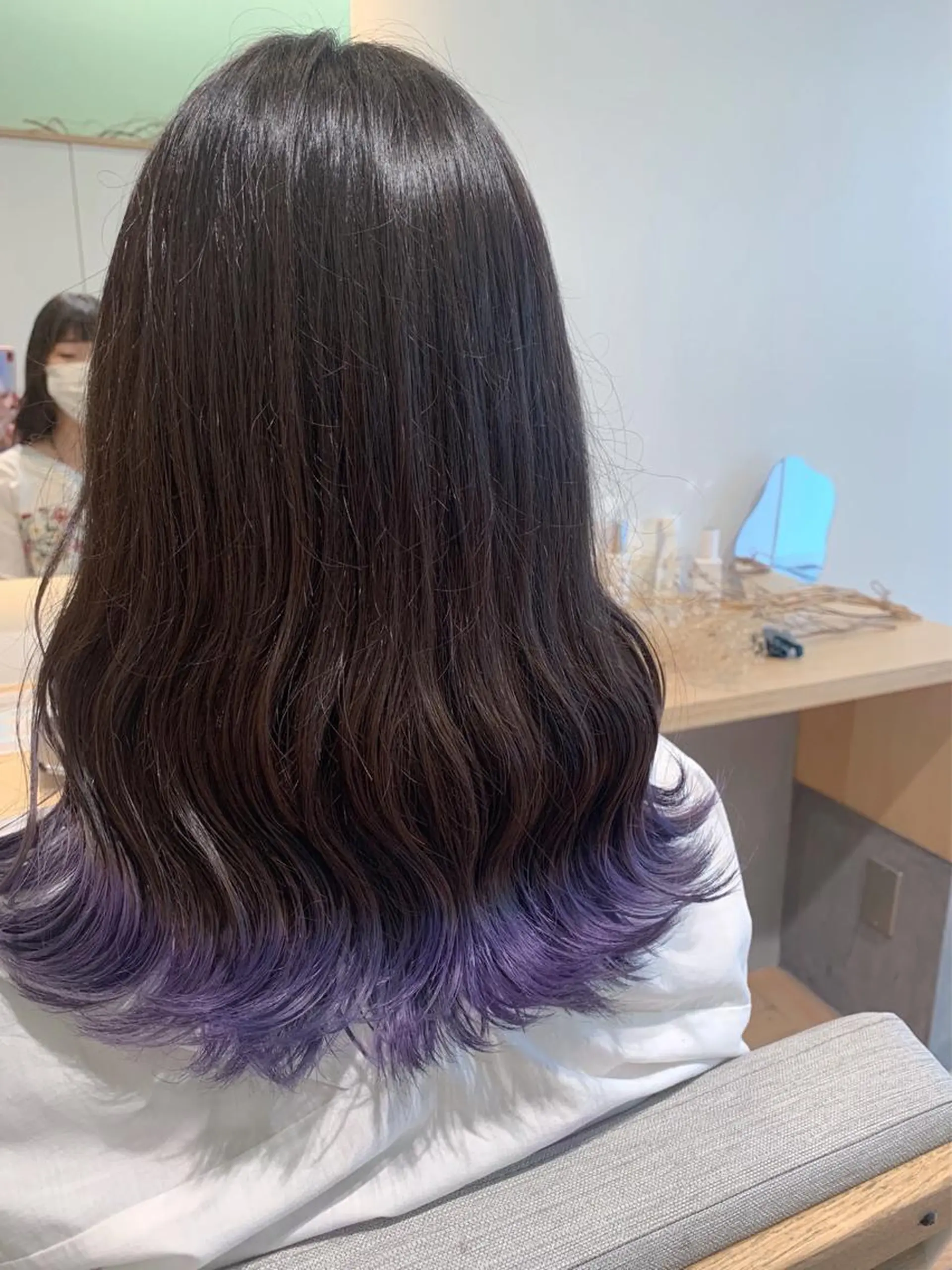カラー ブルーカラー ブルーバイオレット バイオレットカラー 村松萌/ レイヤーカットのヘアスタイル