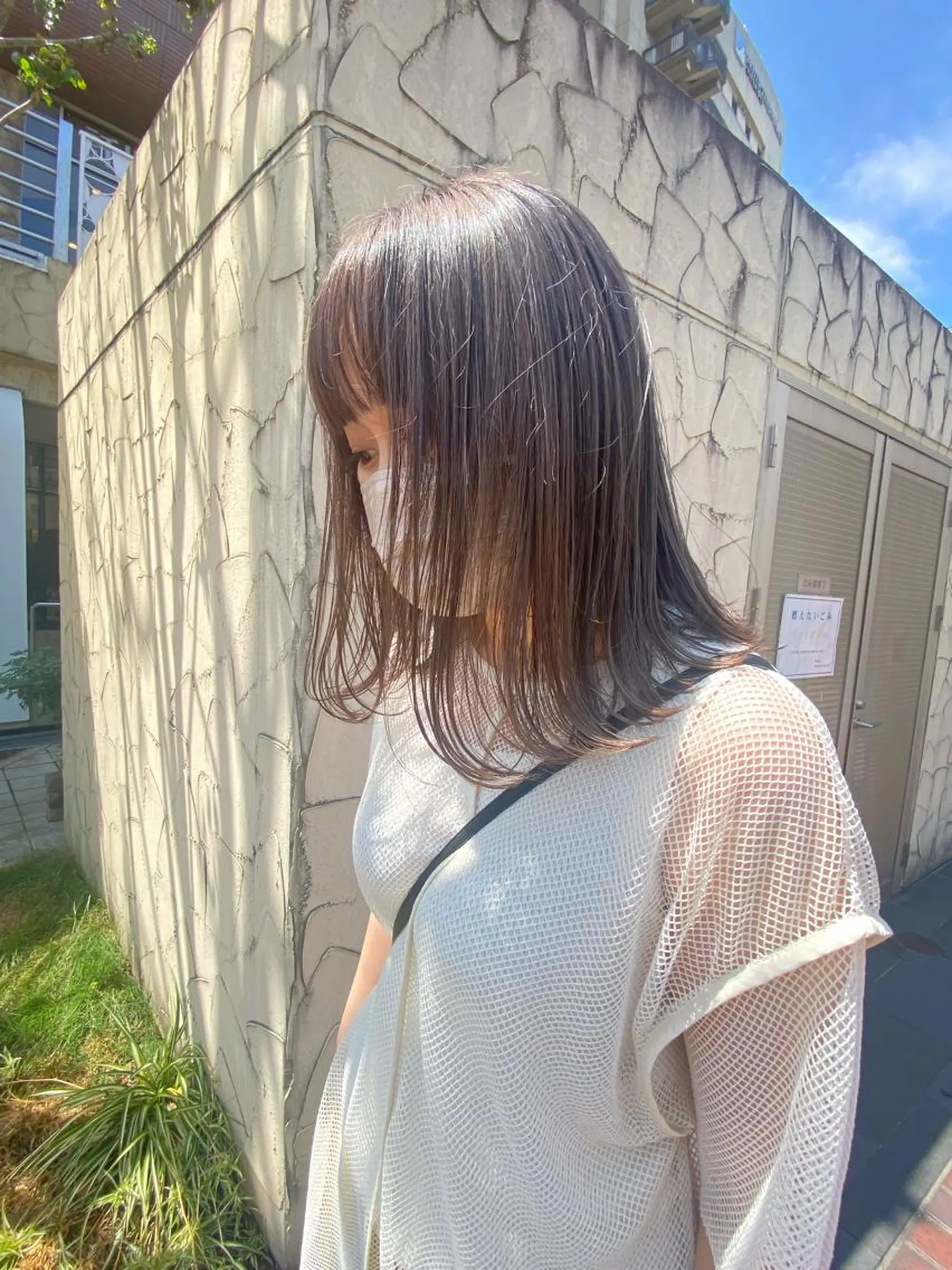 ミディアム ラベンダーベージュ Musiiik hairのヘアスタイル