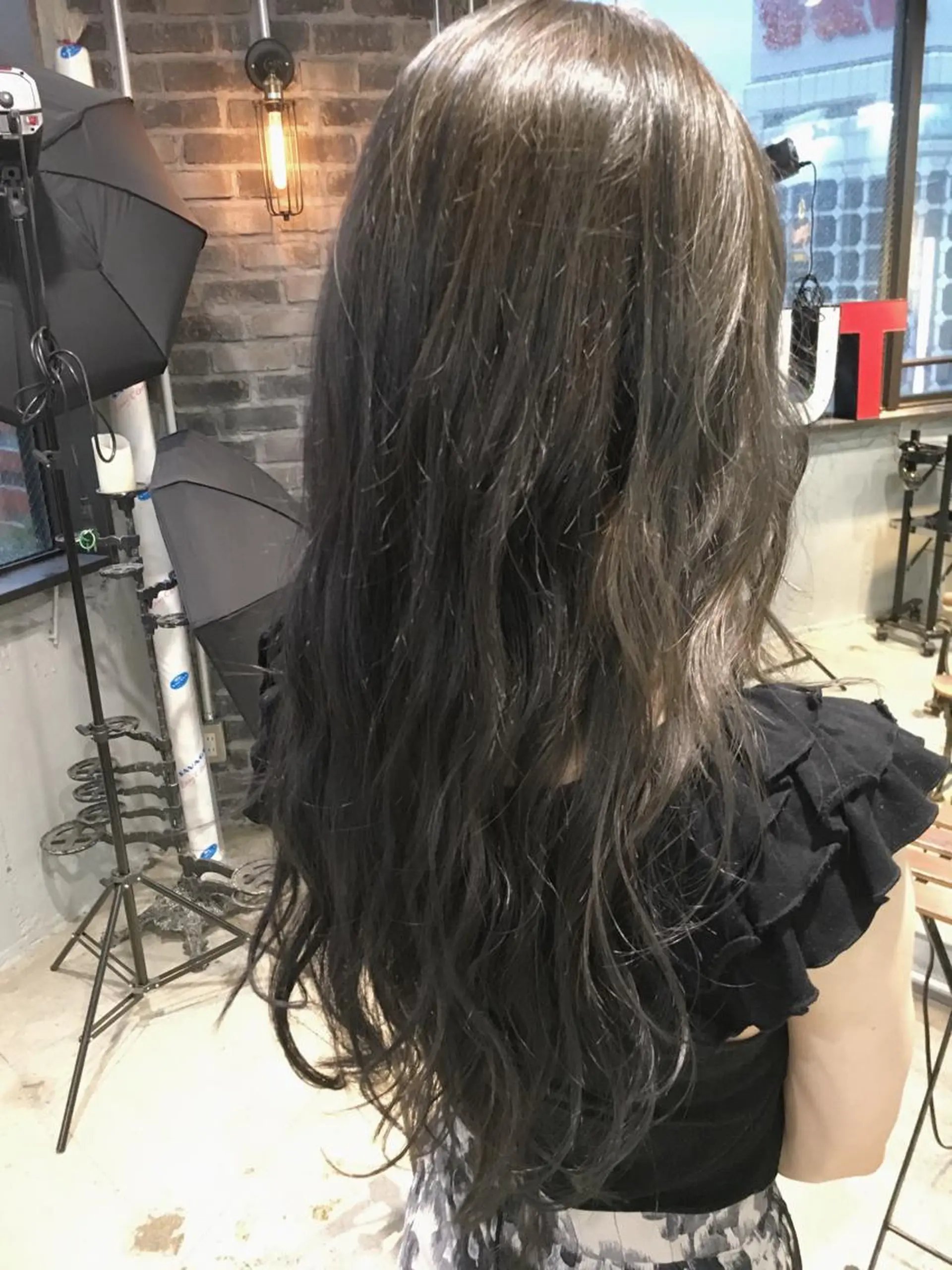 ロング カラー パーマ 代表 中島貴志のヘアスタイル