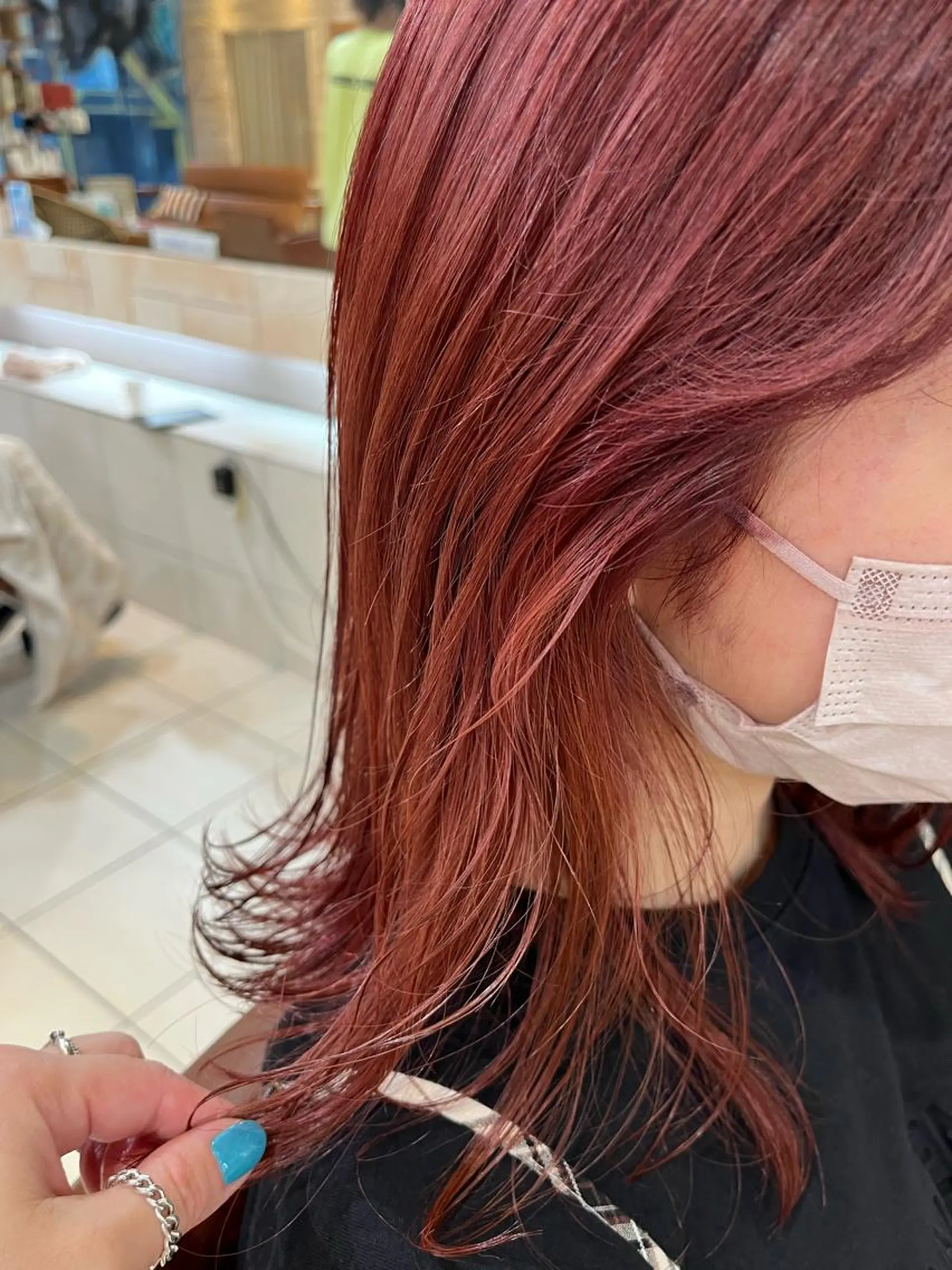 セミロング カラー ヘアカラー トリートメント ハイトーンカラー🩵 耳ツボジュエリー👂のその他イメージ