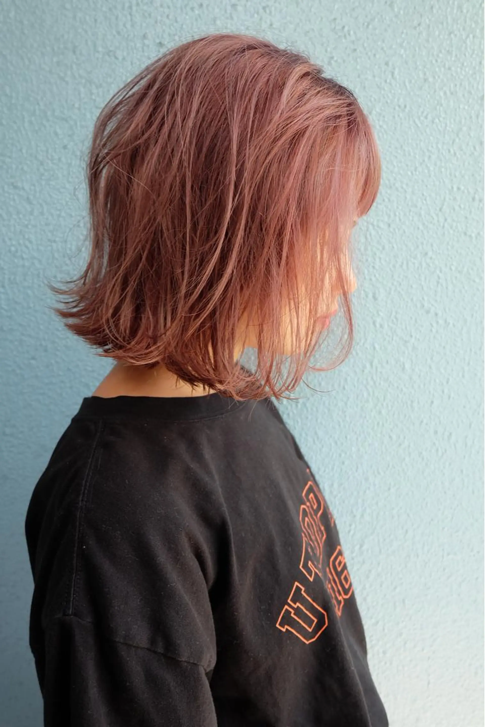 ミディアム カラー ブリーチ ピンクカラー Pia hair Design Yakuin所属・Pia ツボイ ケイタのヘアスタイル