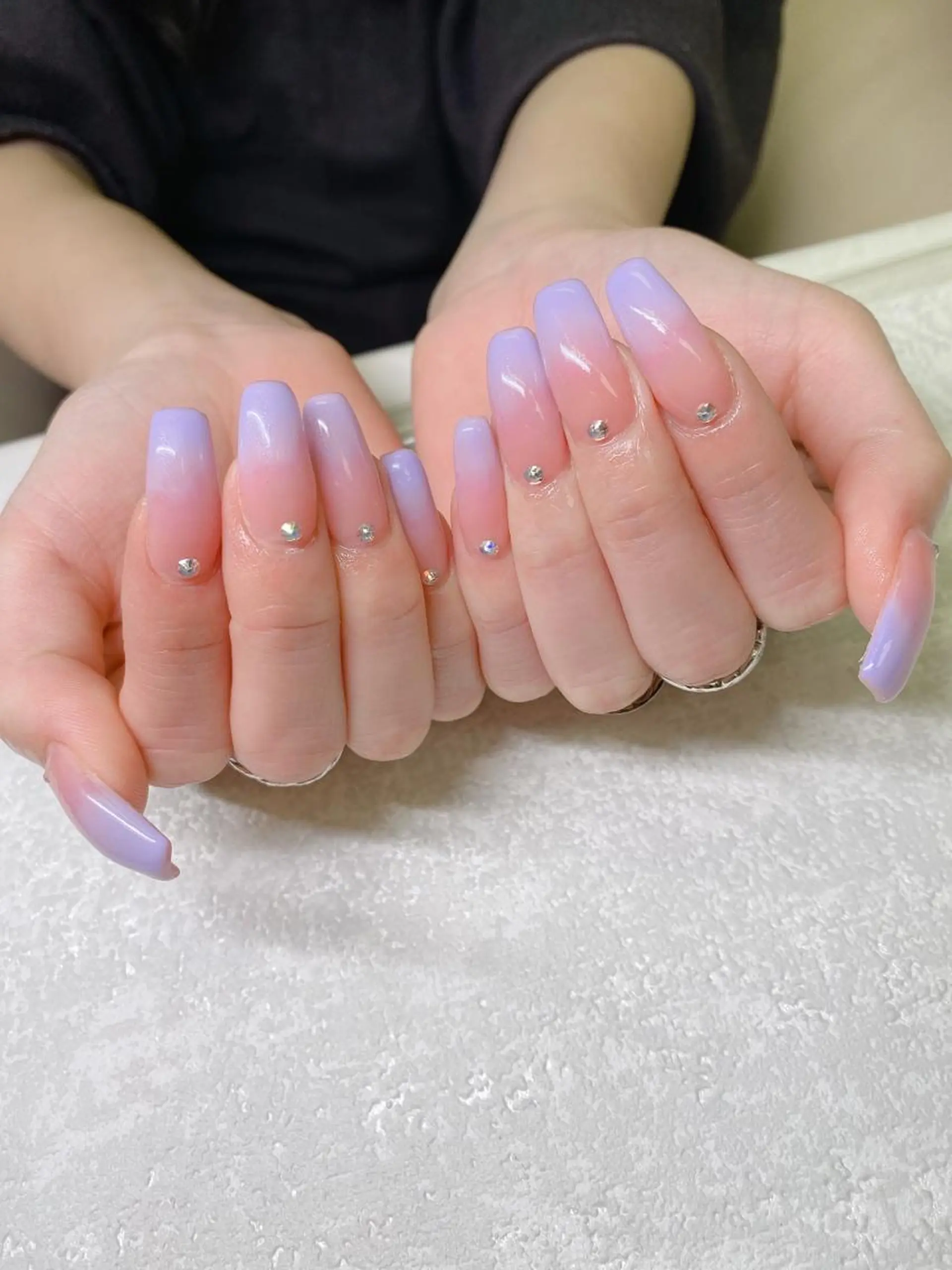 セミロング ハンドネイル JNA認定講師🌸 RIEのネイルデザイン