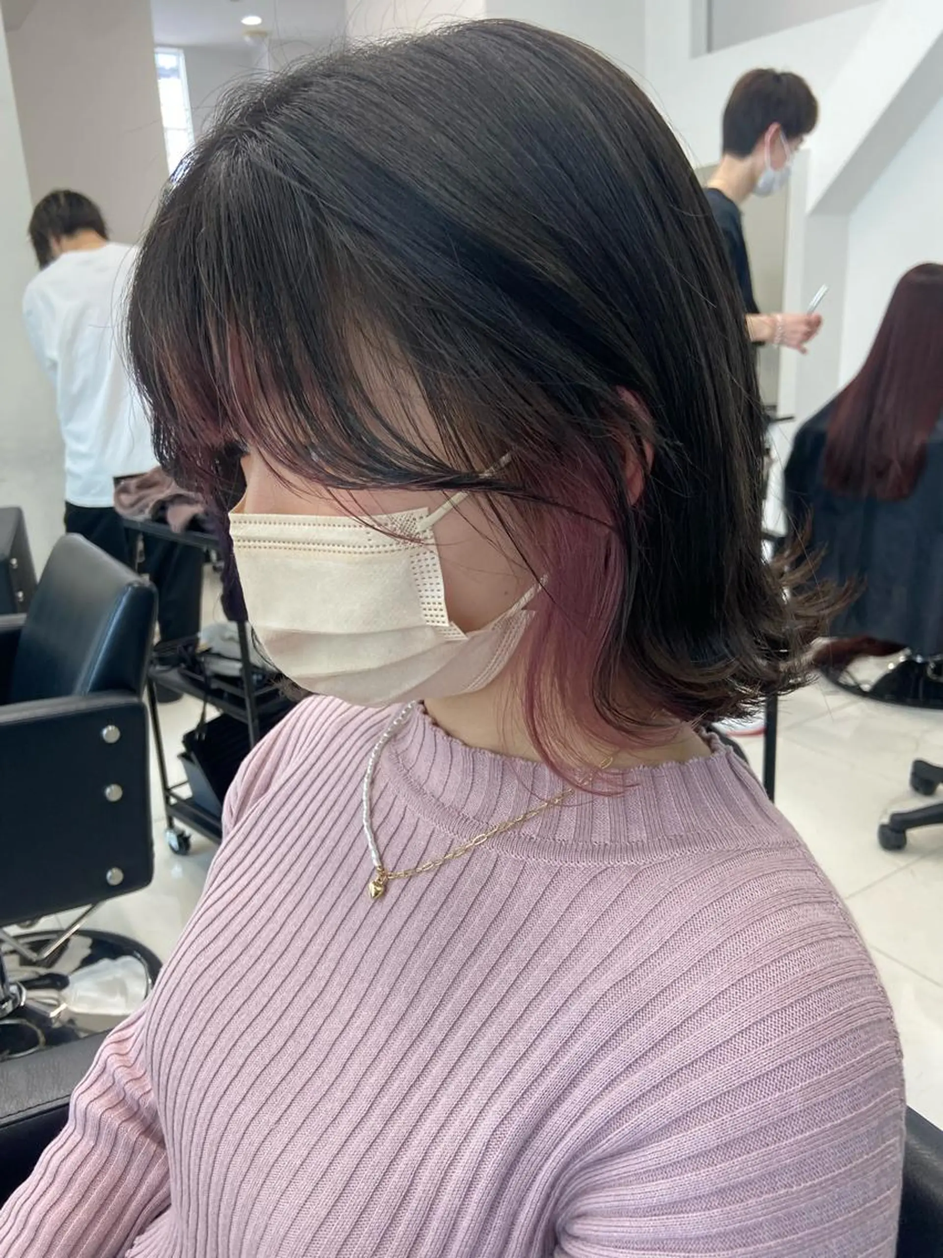 ミディアム 韓国レイヤー/ヘア カラー🎀ayamiのヘアスタイル