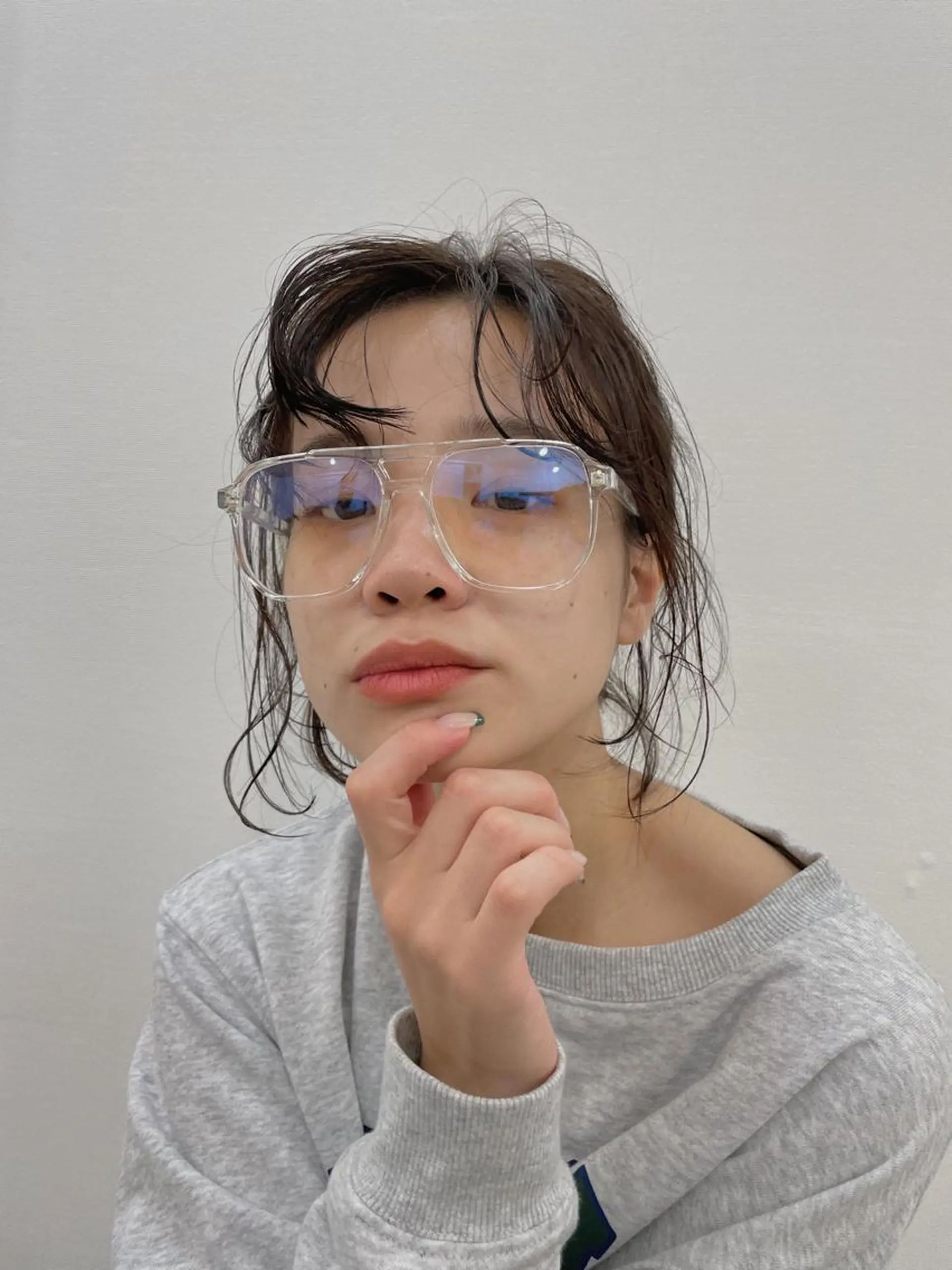 ミディアム カラー ヘアカラー トリートメント 梅田／ベージュ レイヤー／ヌマタのヘアスタイル