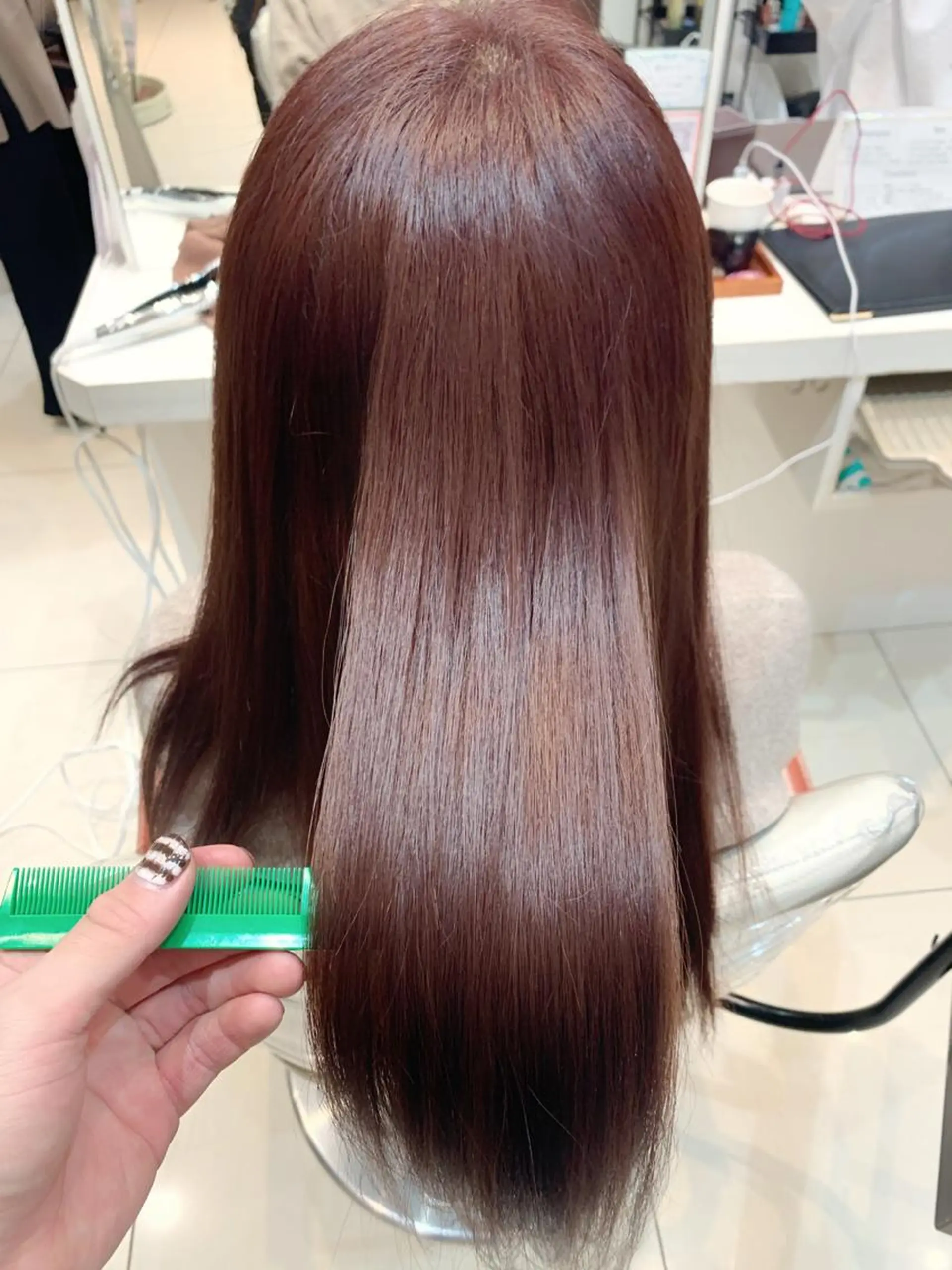 ロング カラー 学割 悟 韓国風艶髪縮毛矯正のヘアスタイル