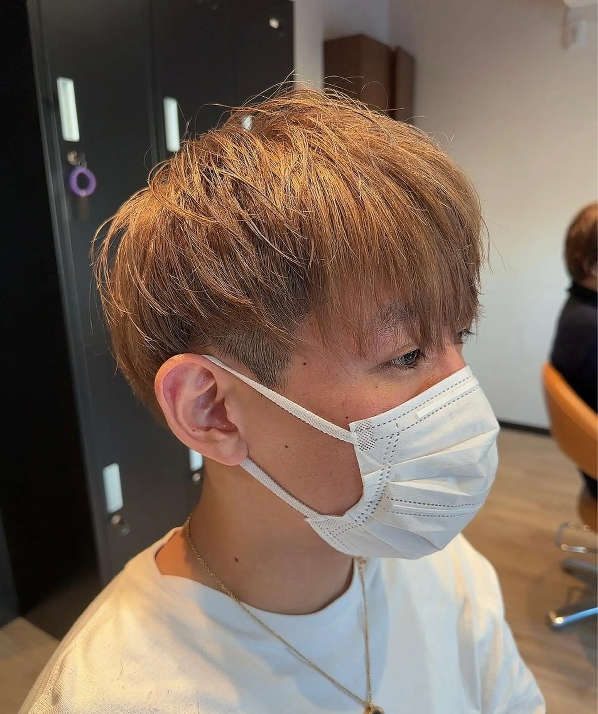 カラー メンズ ヘアカラー 髪質改善&ストレート ‪✂︎‬鈴木青樹のヘアスタイル