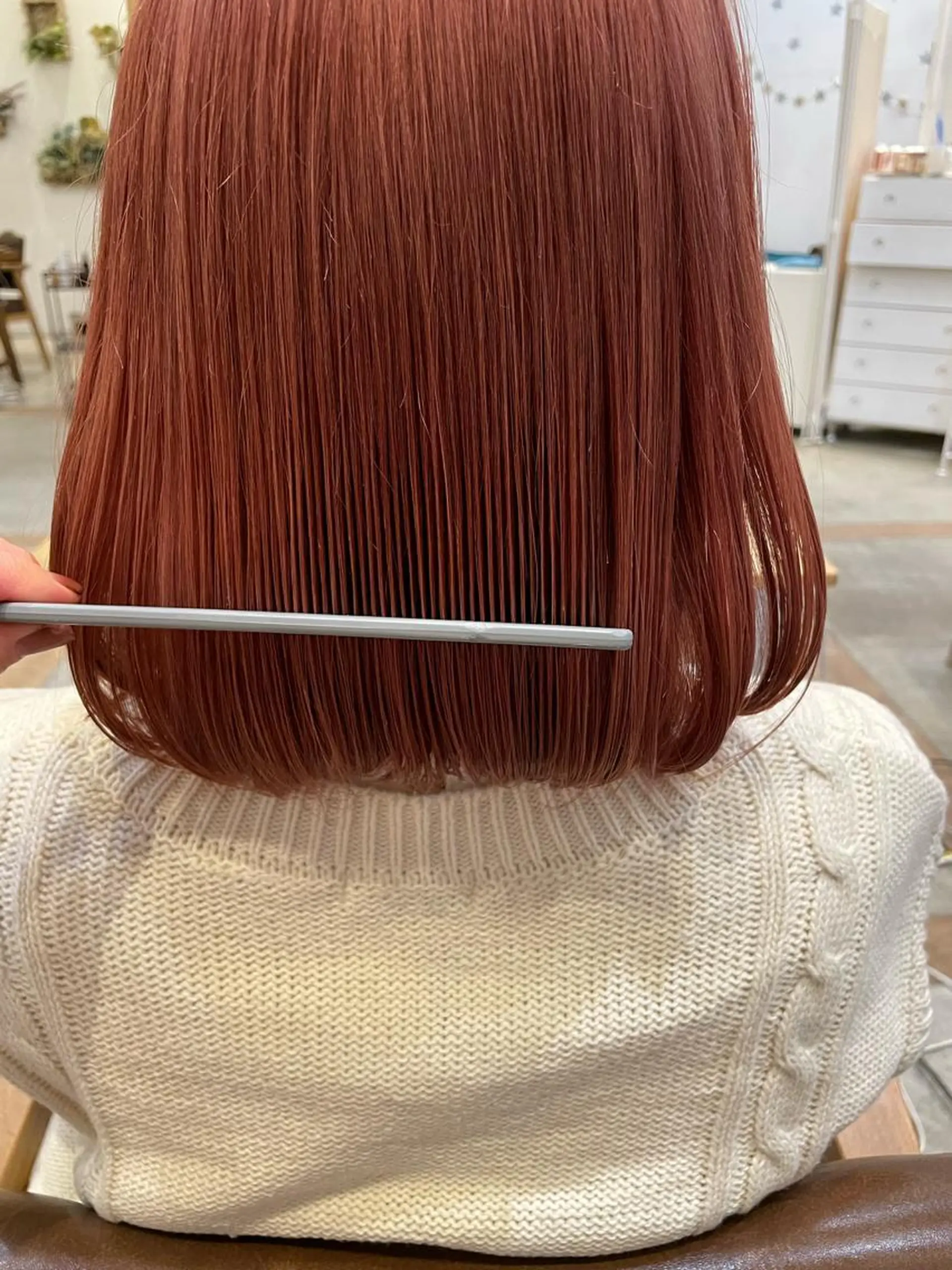 カラー ブリーチ ピンクカラー OAK 学芸大学所属・秋葉萌　透明感カラー /レイヤー/ボブ♡のヘアスタイル