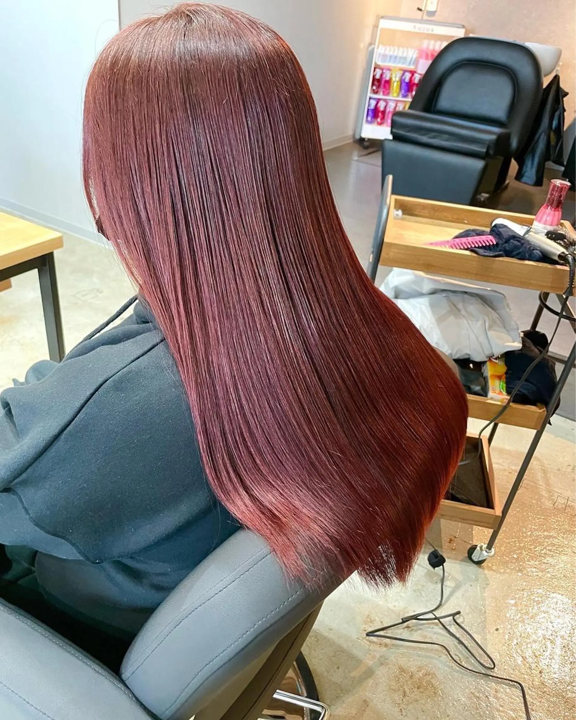 セミロング カラー ✨髪質改善/ハイトー ン/艶髪高山のヘアスタイル