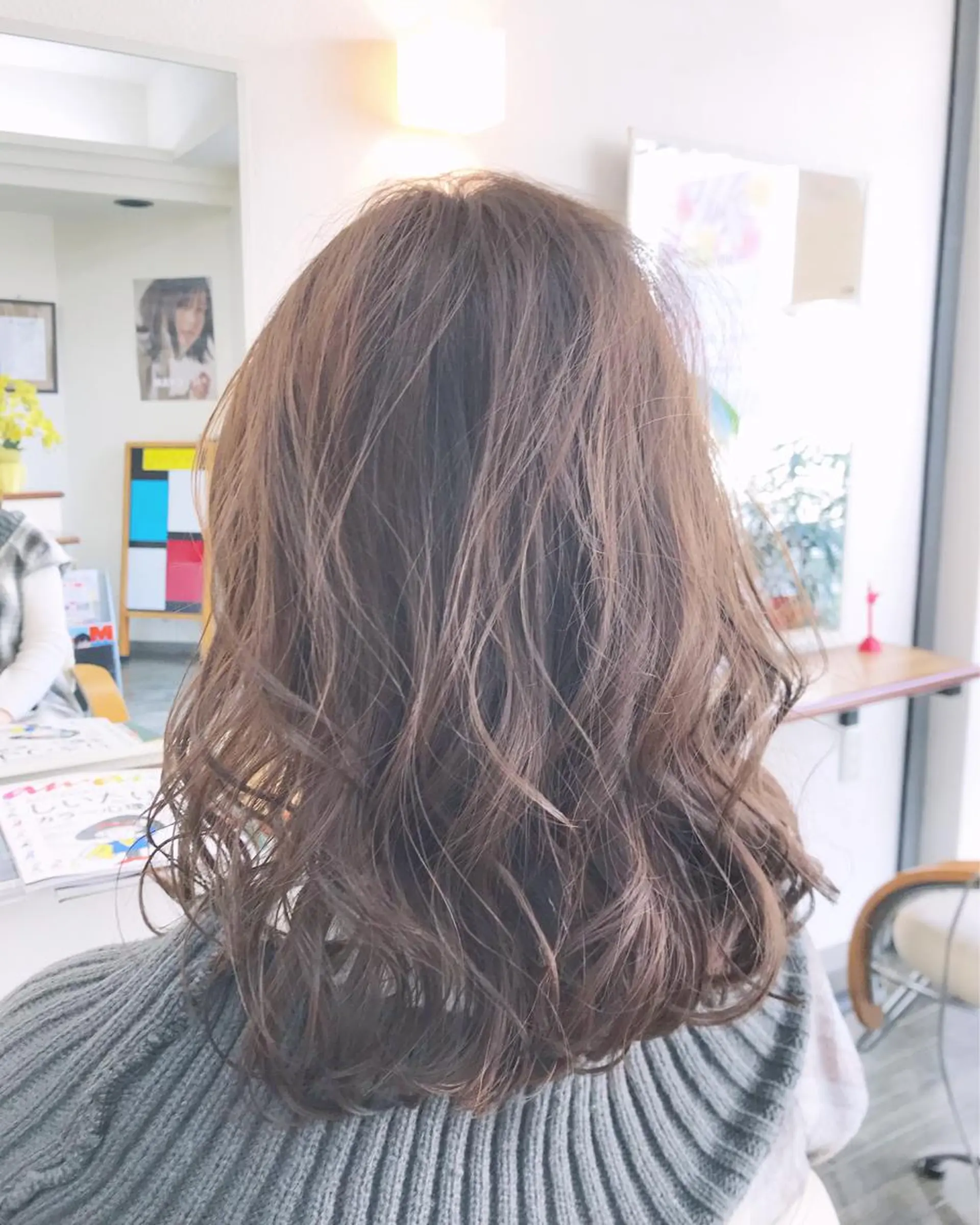 ミディアム カラー アッシュ ラベンダーカラー ラベンダーアッシュ 芝 幸大のヘアスタイル