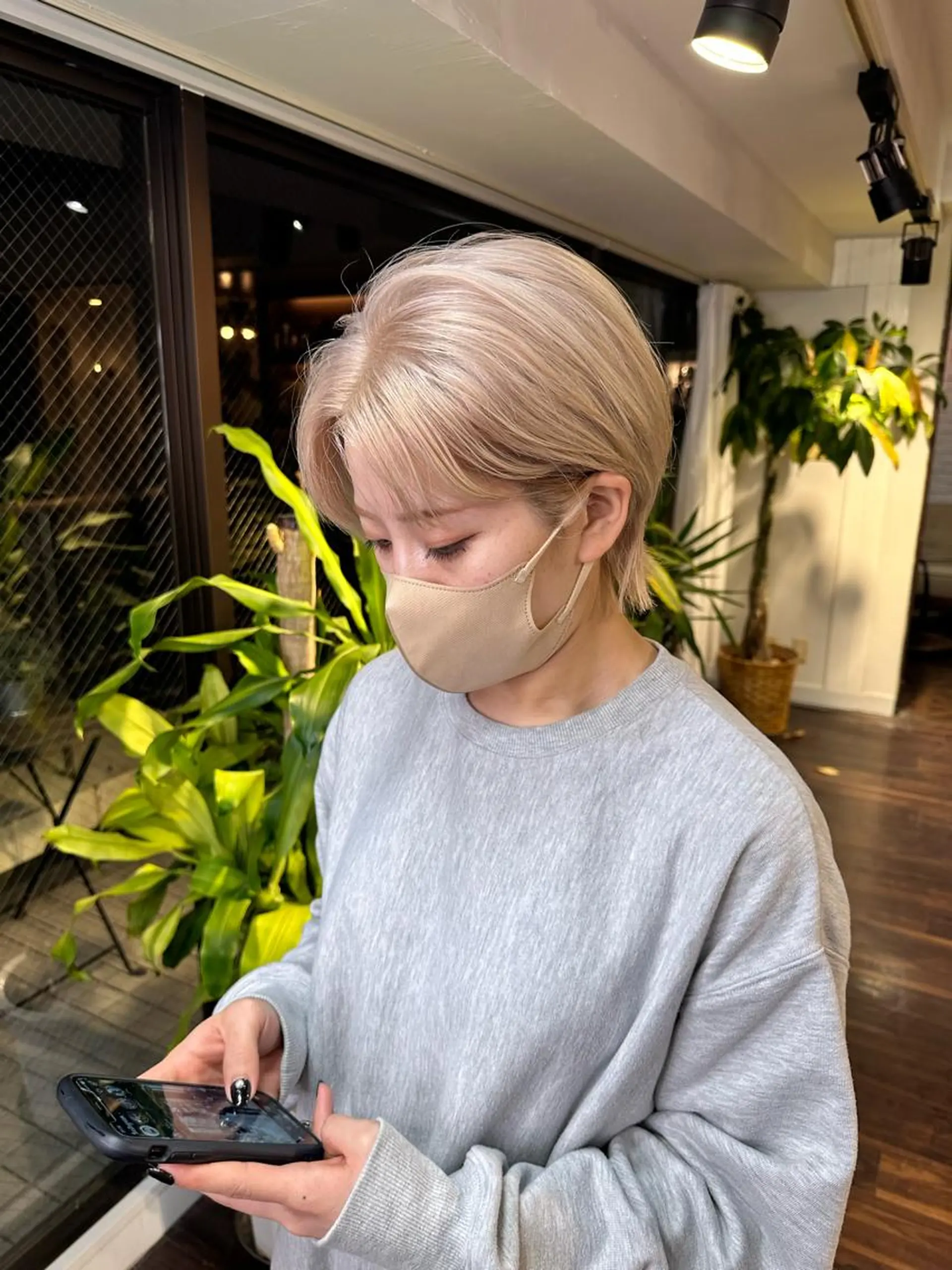 ショート カラー アディクシーカラー ブリーチ ケアブリーチ デザインカラー ハイトーンカラー カット ヘアカラー トリートメント ワンホンヘア ケラチン/Kaitoのヘアスタイル