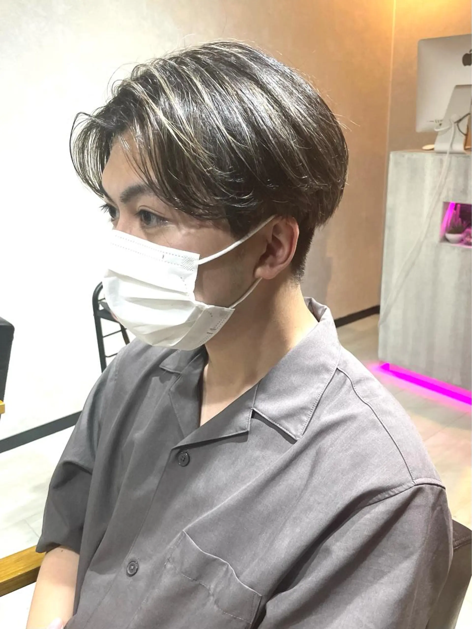 ショート カラー メンズ カット ヘアカラー 岡崎勇人/レイヤー/ 韓国/ケラチンTRのヘアスタイル