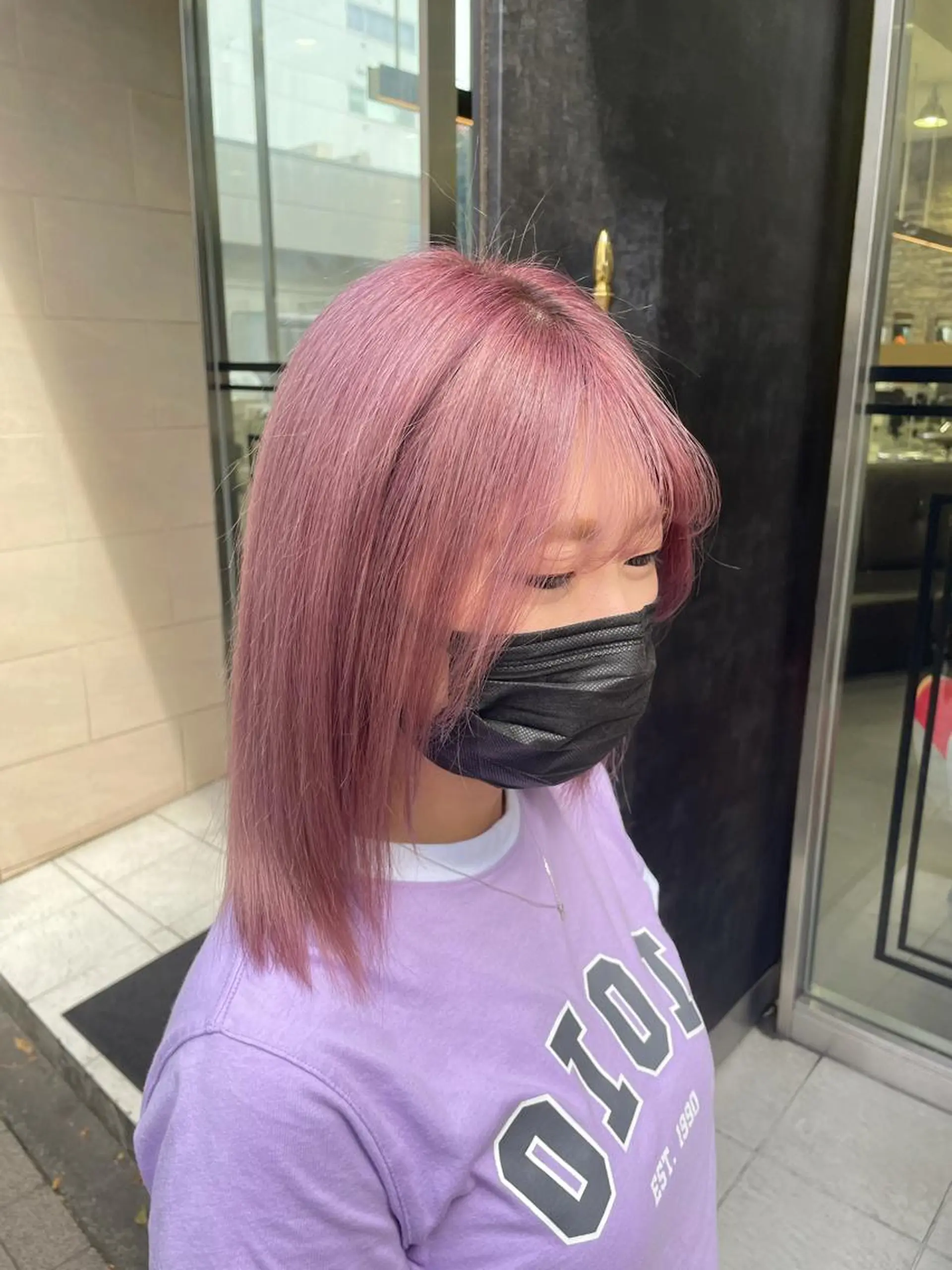 ミディアム 韓国ハイトーン🦋 hikariのヘアスタイル