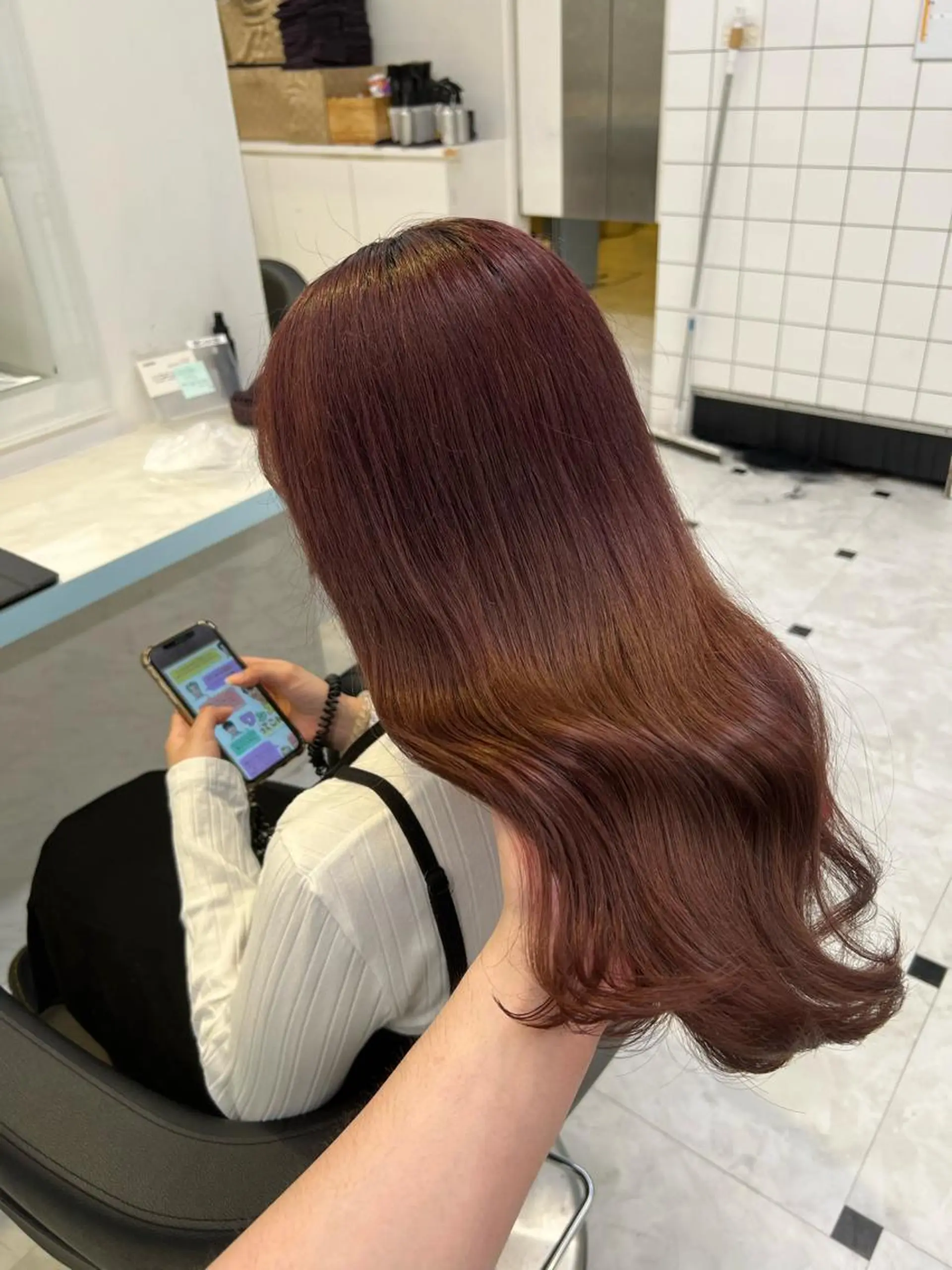 カラー トリートメント ヘアセット 艶髪グレージュ特化/ CHIKARAのヘアスタイル