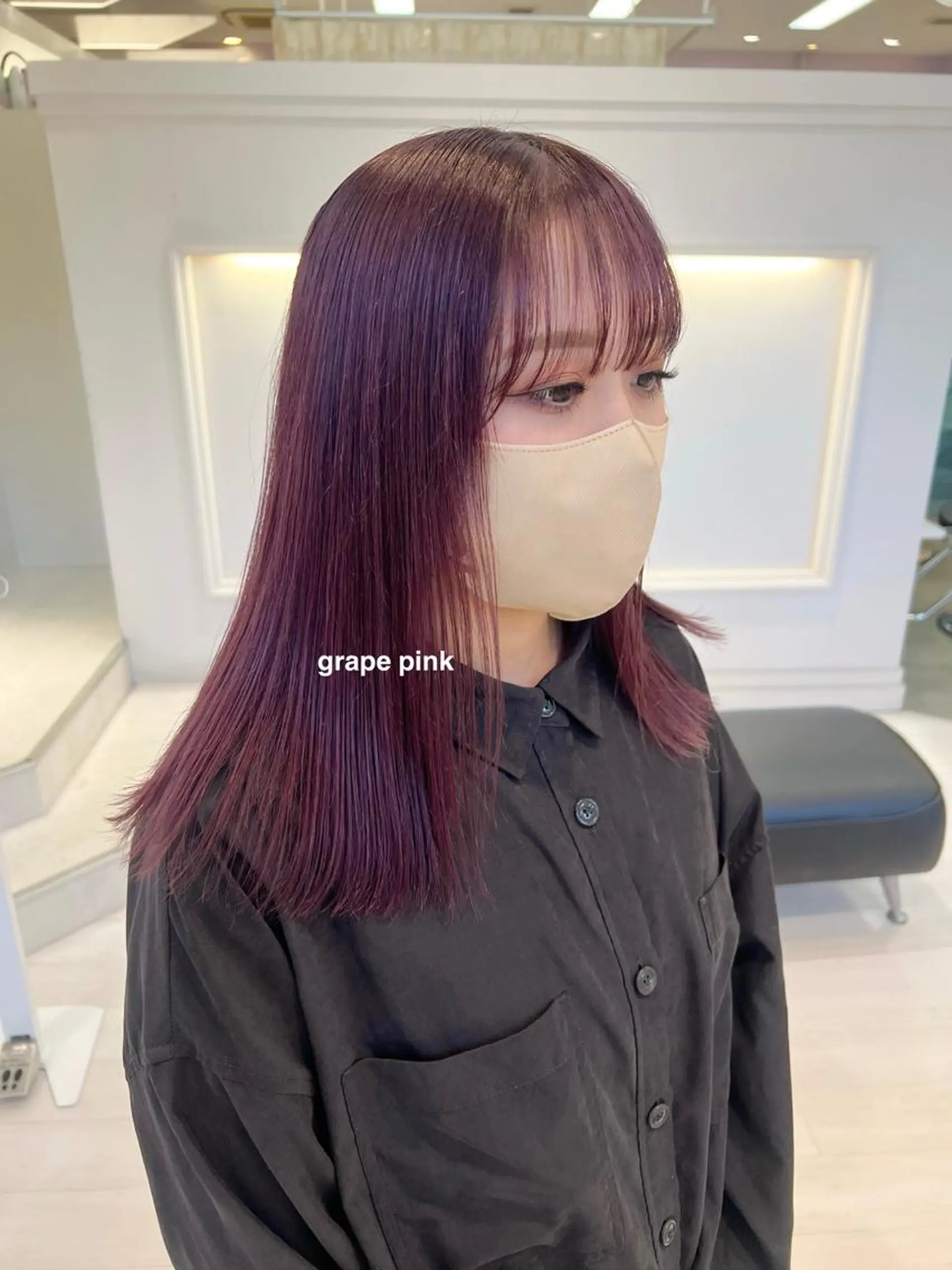 セミロング カラー Parve  Mix /板野妃莉のヘアスタイル