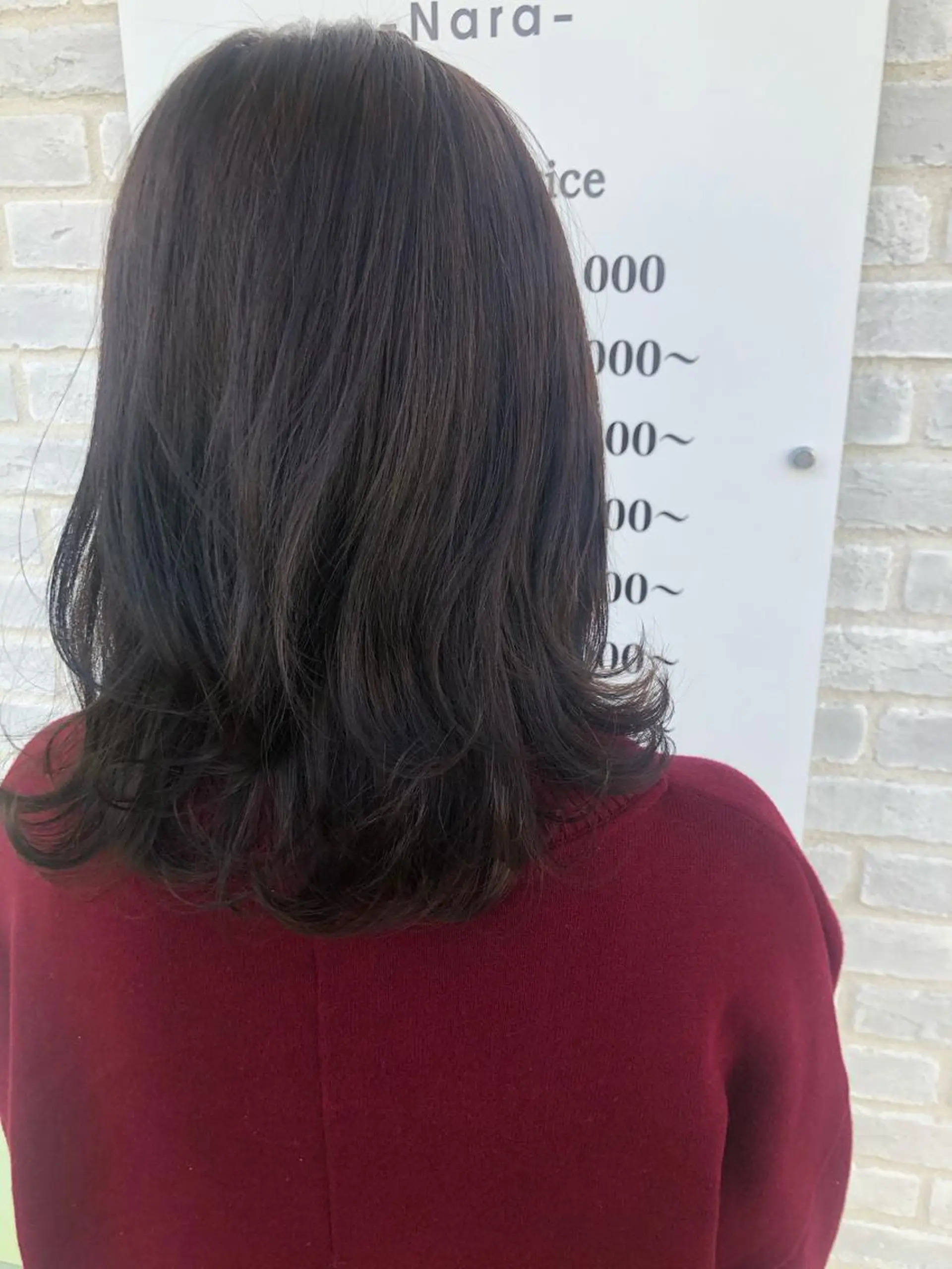 ミディアム カラー カット ヘアカラー トリートメント 奈良市／尼ヶ辻 谷川和也のヘアスタイル