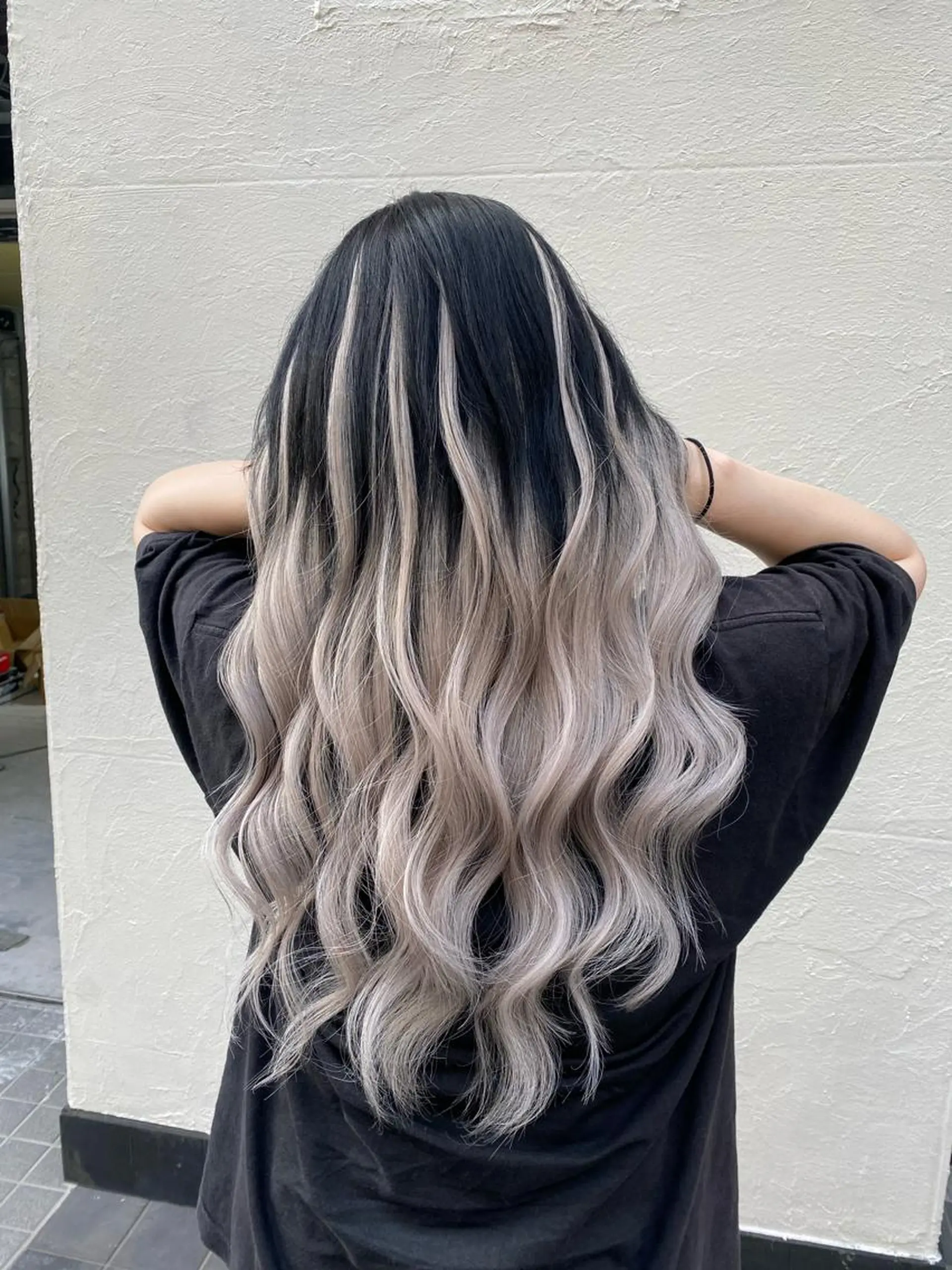 ロング カラー カット ヘアカラー エクステ 魅力引き出しヘア🐾 るくものヘアスタイル