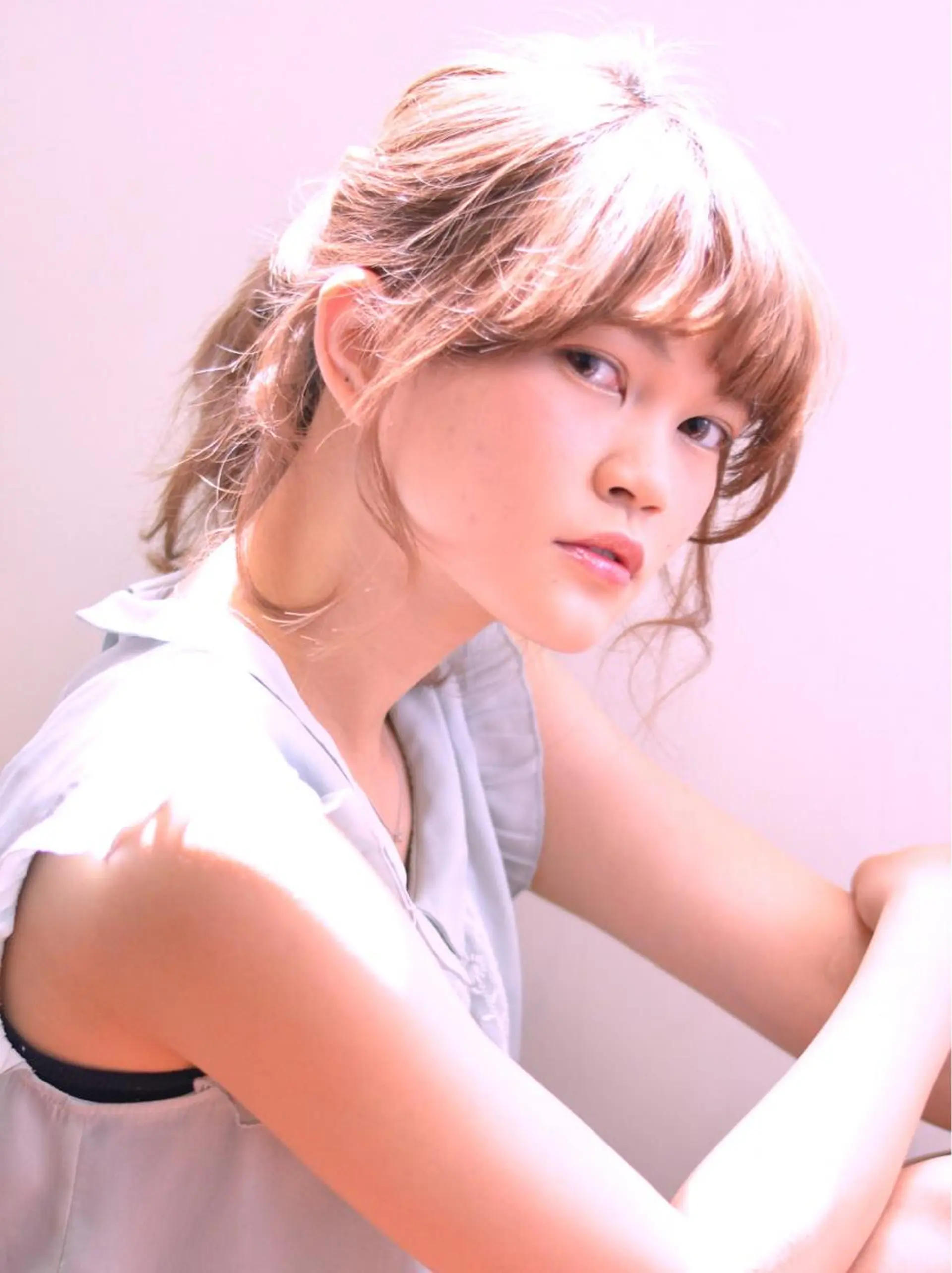 ミディアム カラー ヘアアレンジ 吉祥寺aivee 若手注目スタッフのヘアスタイル