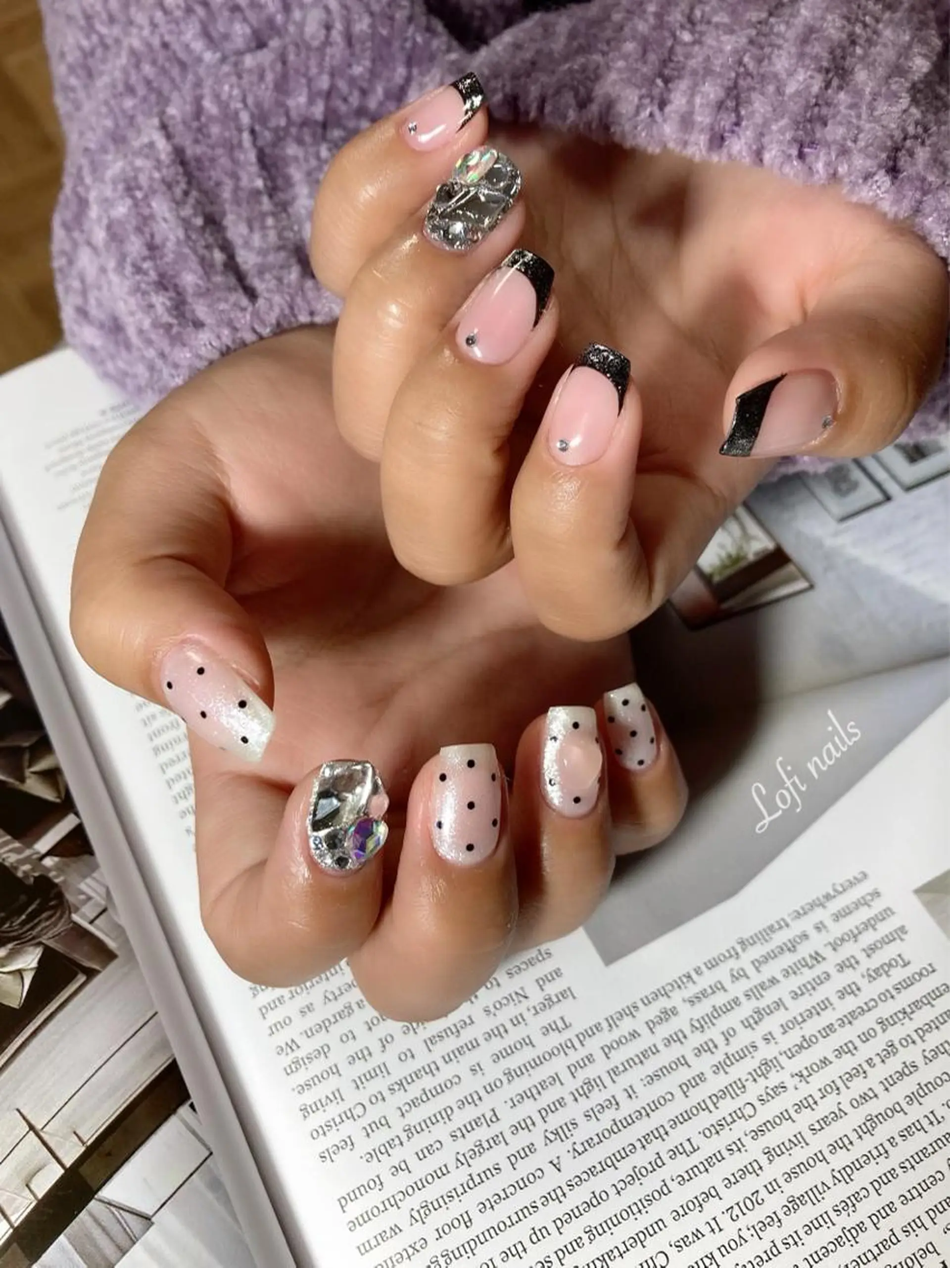 ミディアム ネイル Lofi nails ゆきこのネイルデザイン