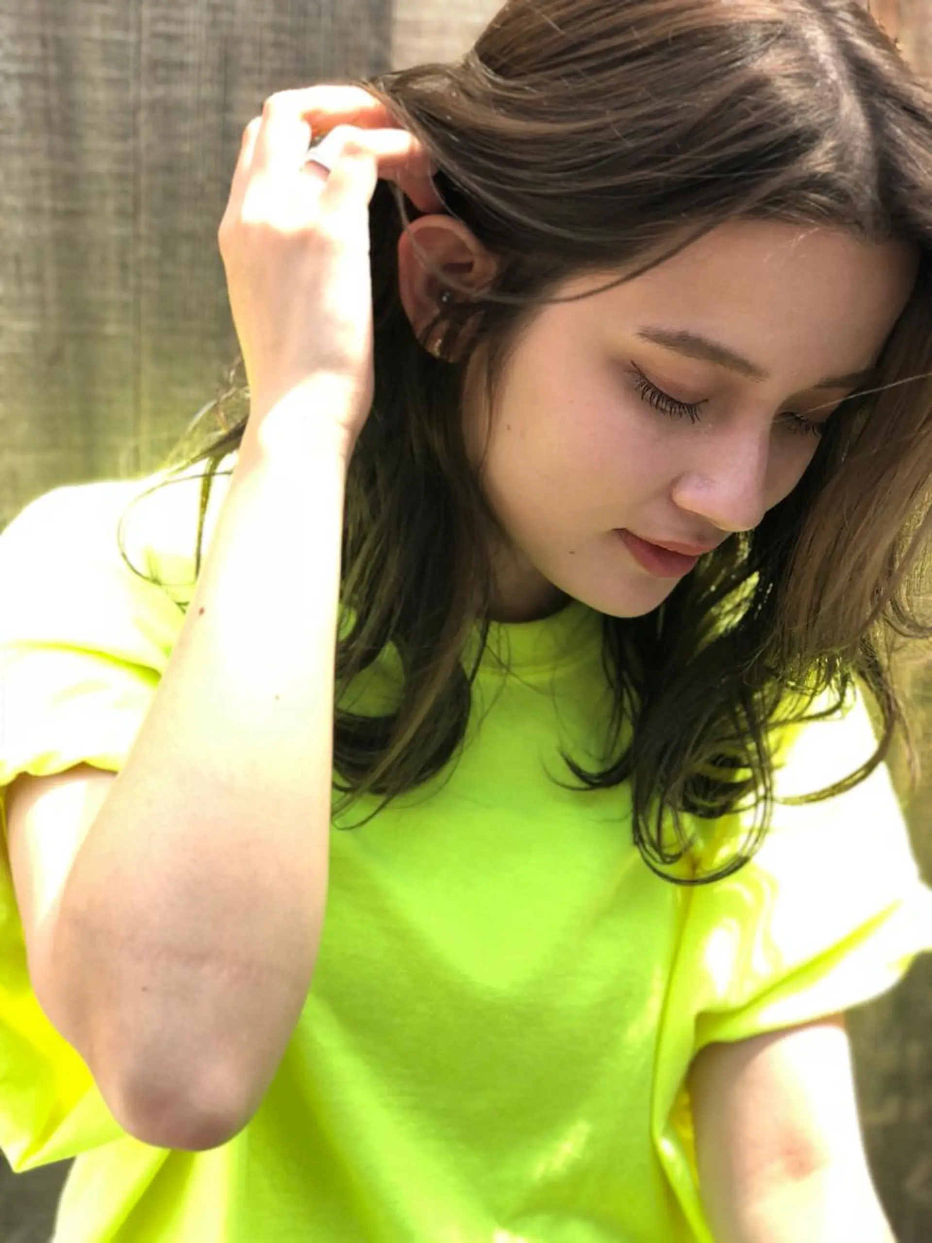 ミディアム 切りっぱなしボブ ミディアムパーマ アッシュ ボブ 外国人風カラー また会いたくなる 美容師【KENTA】のヘアスタイル