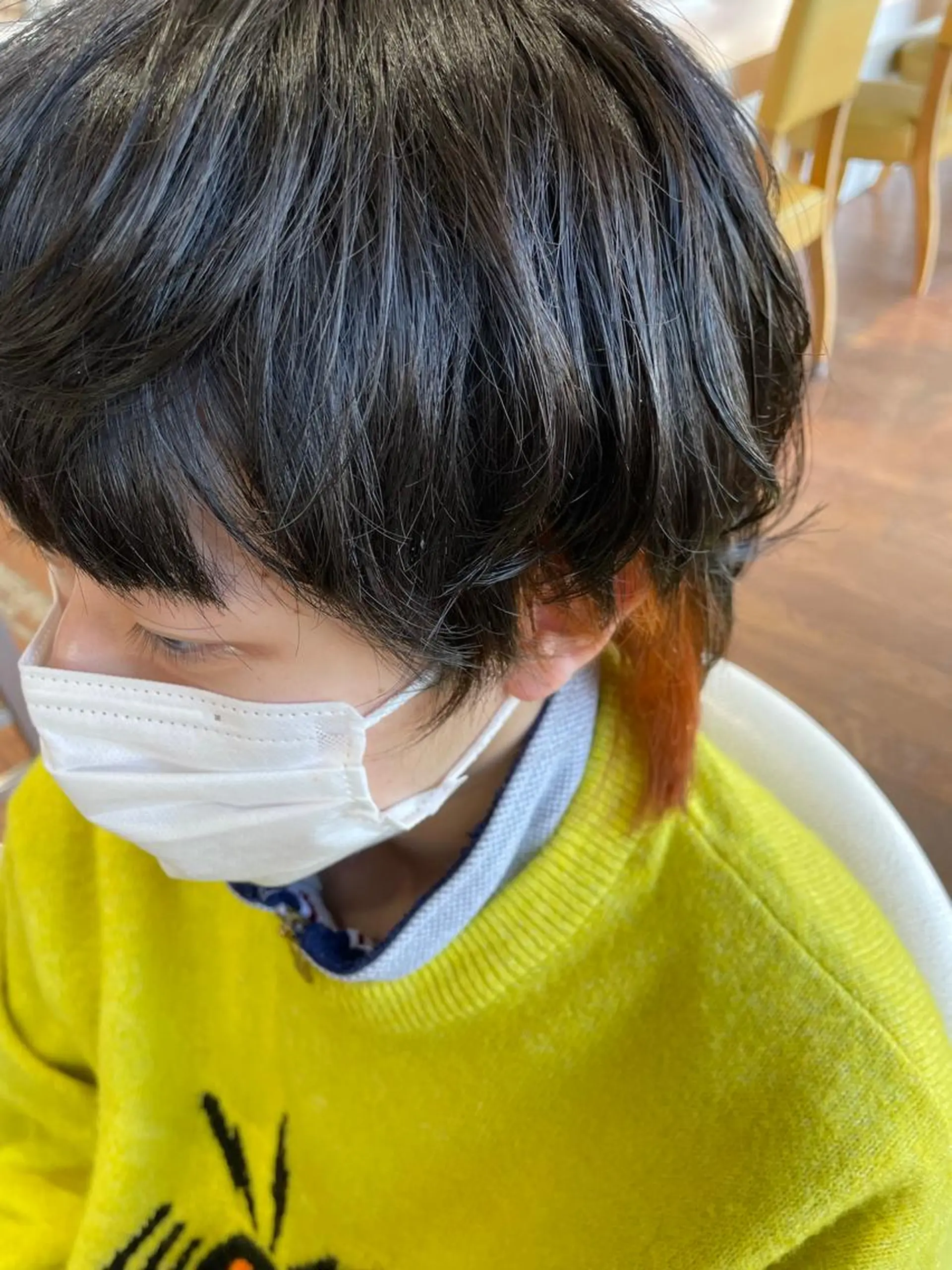 カラー メンズ メンズインナーカラー インナーカラー オレンジ Canon/ インナーカラー/四条のヘアスタイル